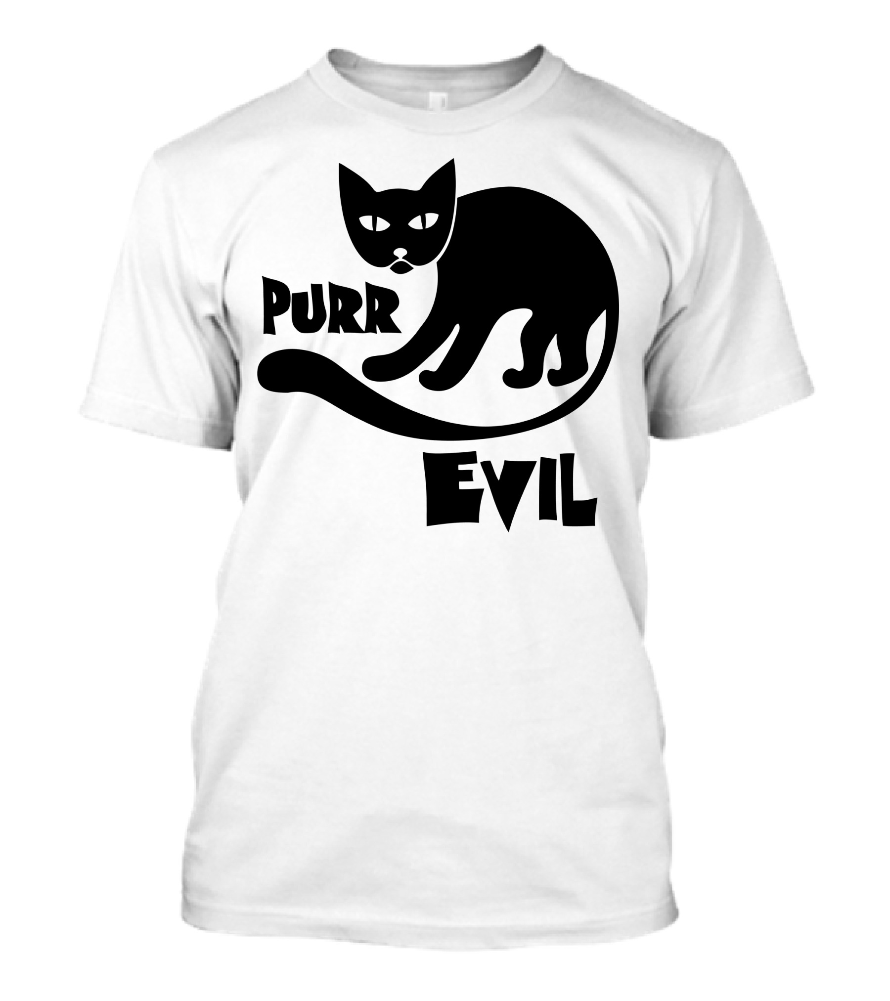 Purr Evil Halloween Cat T-Shirt