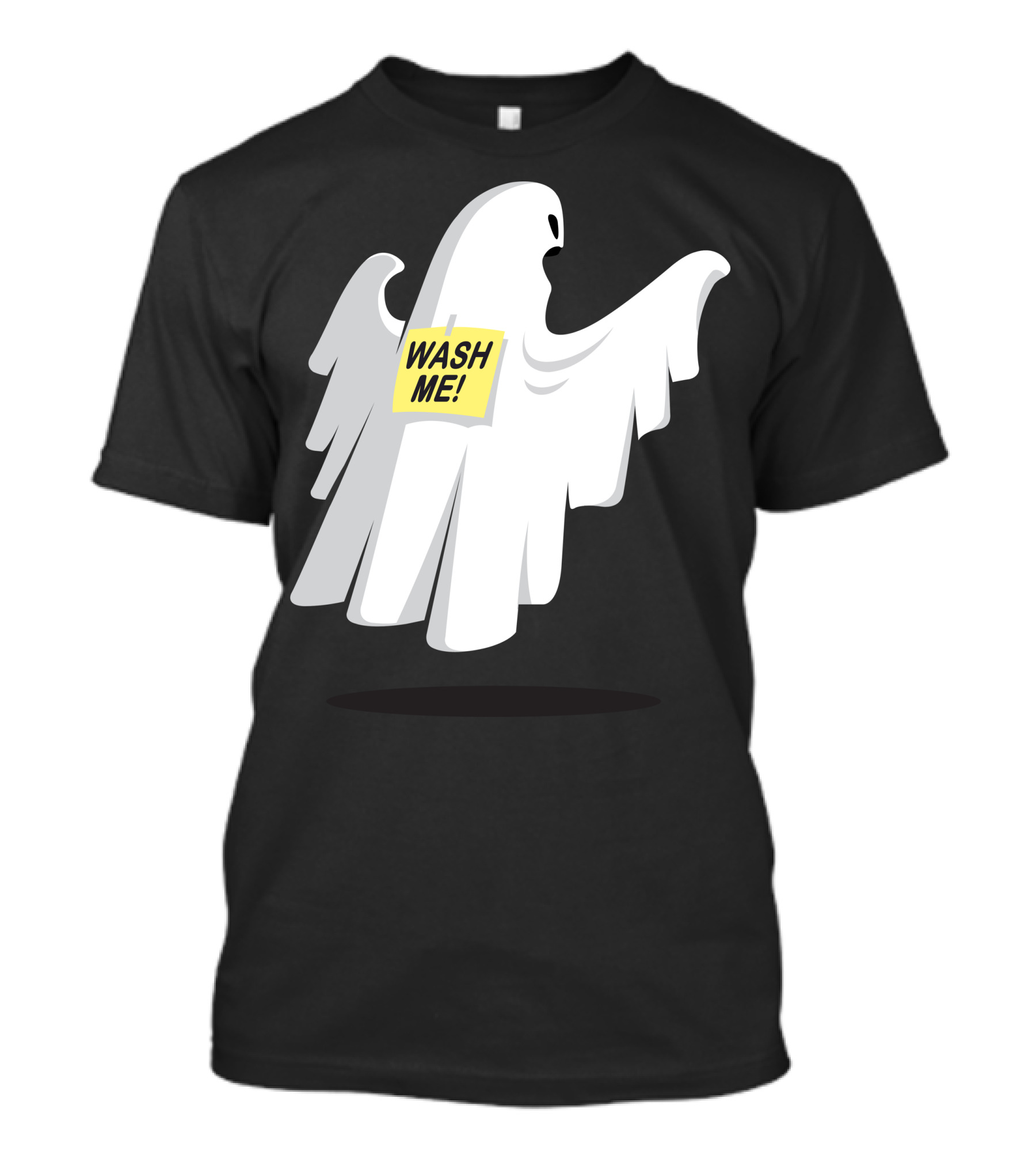 Ghostly Humor: Wash Me Floating Phantom T-Shirt