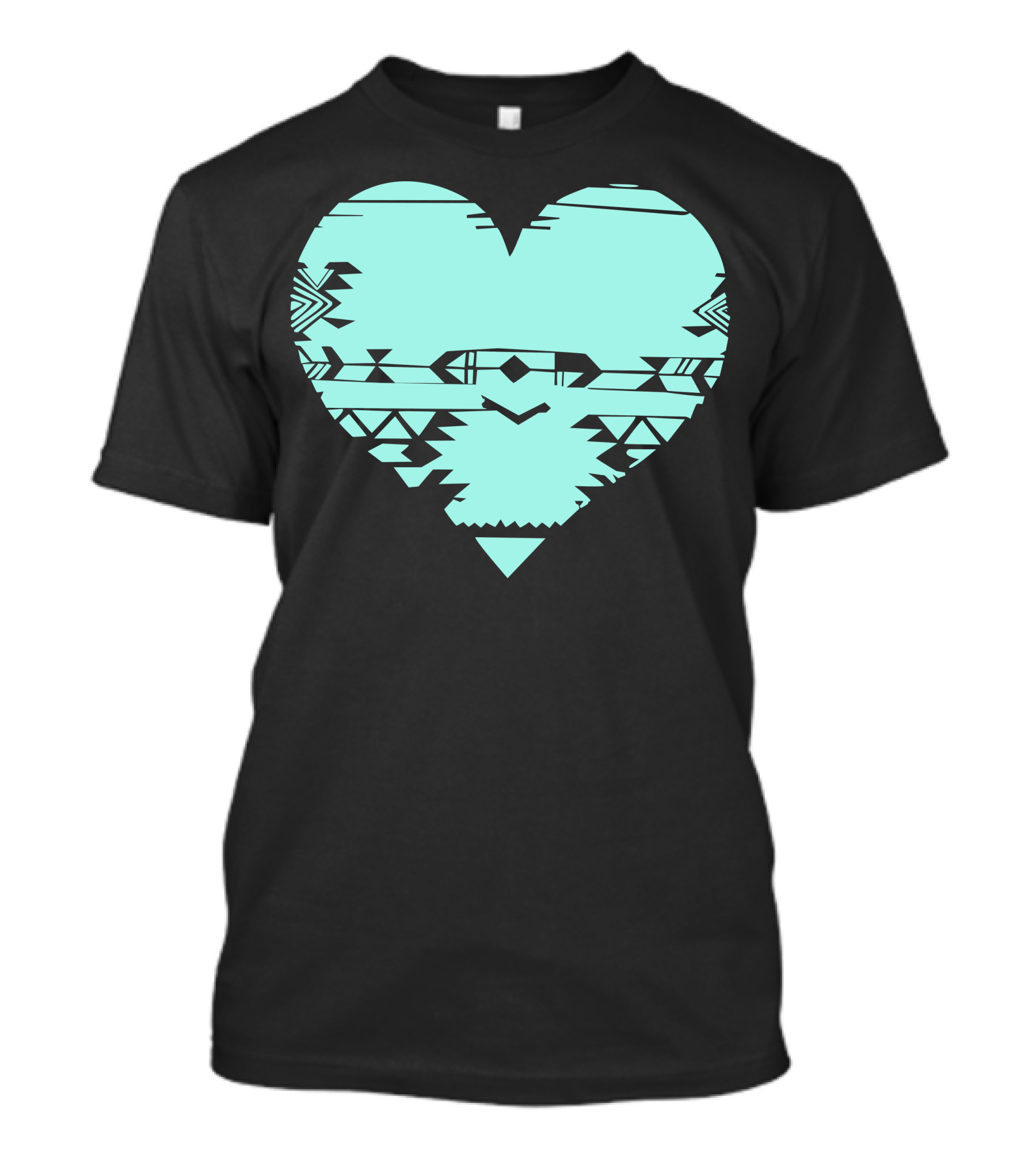 Heart Turquoise Tribal T-Shirt