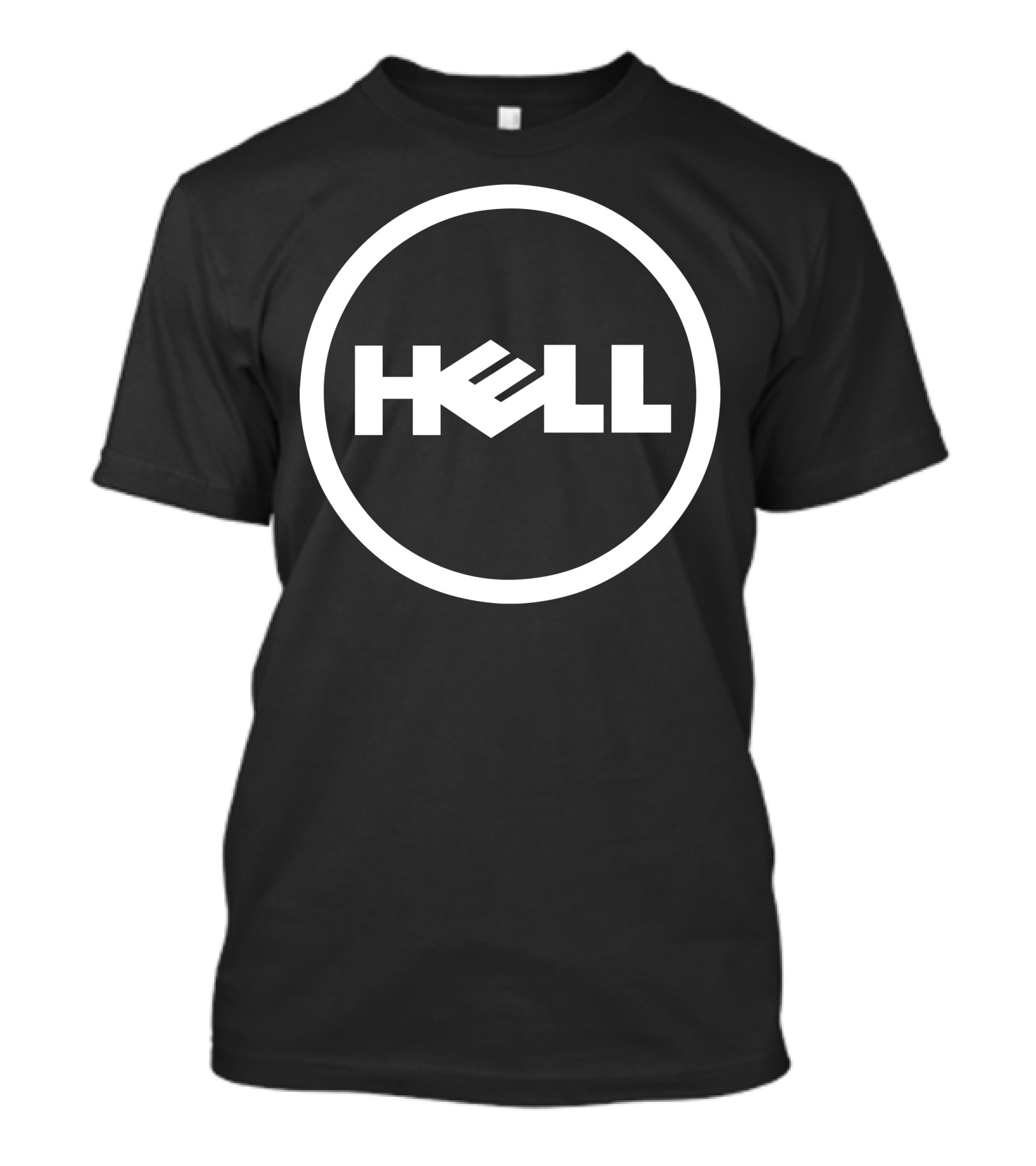 HELL Computer Retro Parody Emblem T-Shirt
