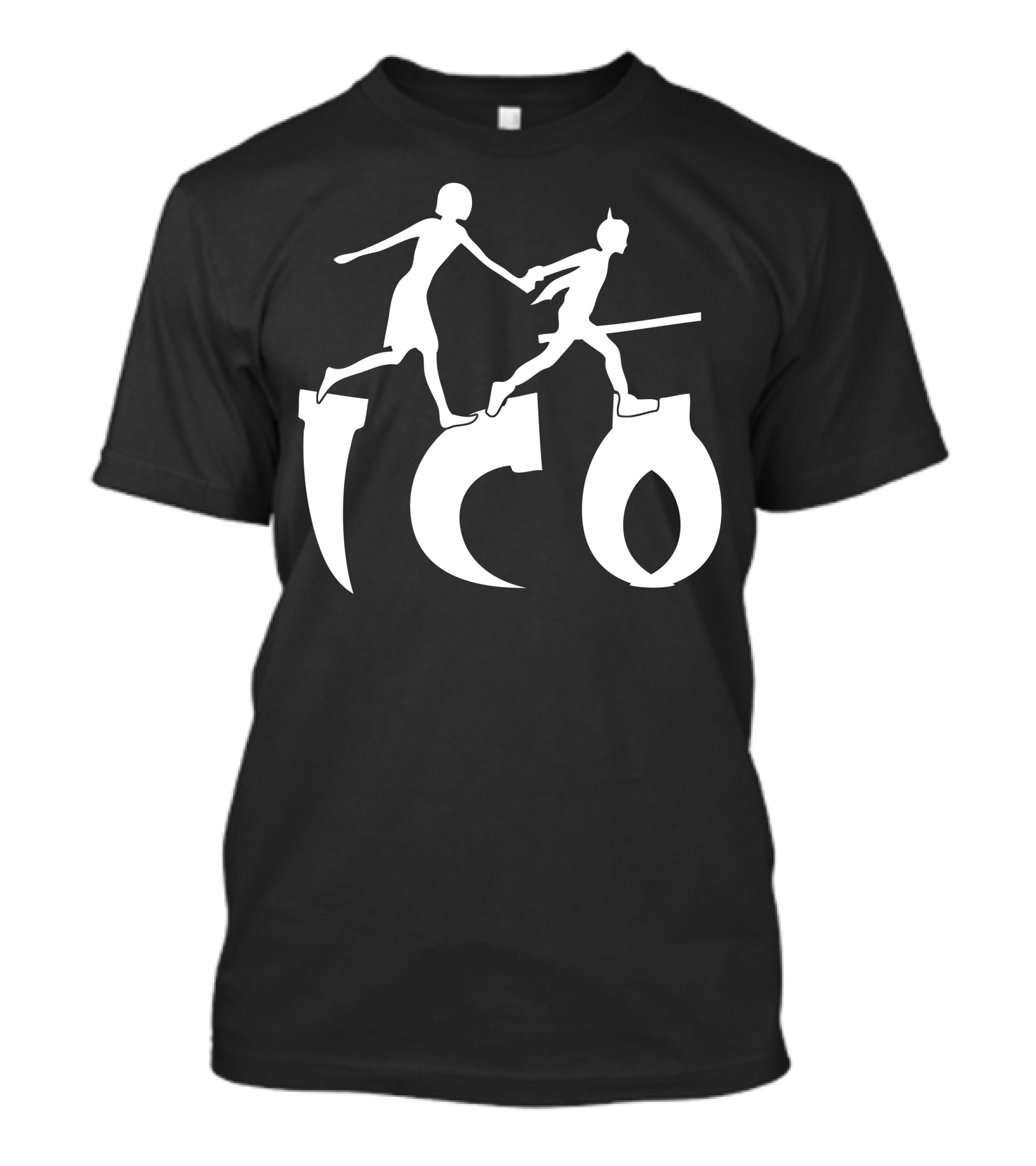 Ico Running Silhouette Holding Hands T-Shirt