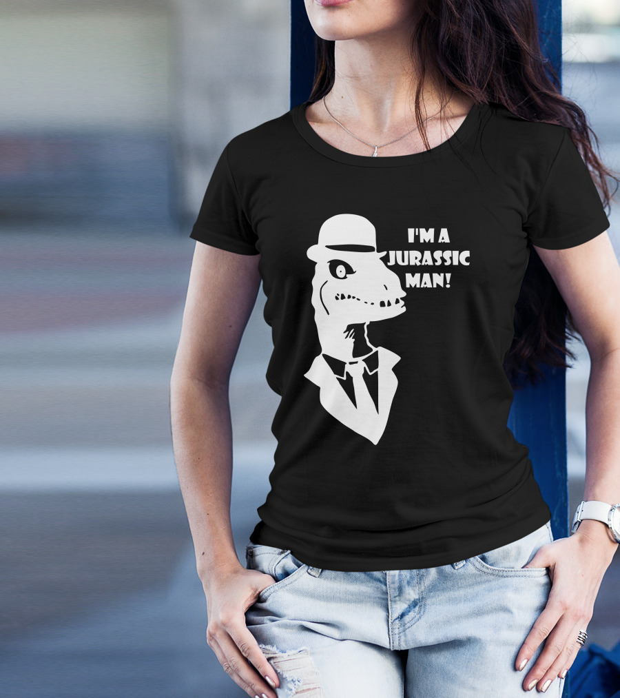 I'm A Jurassic Man Dinosaur In Suit And Hat T-Shirt