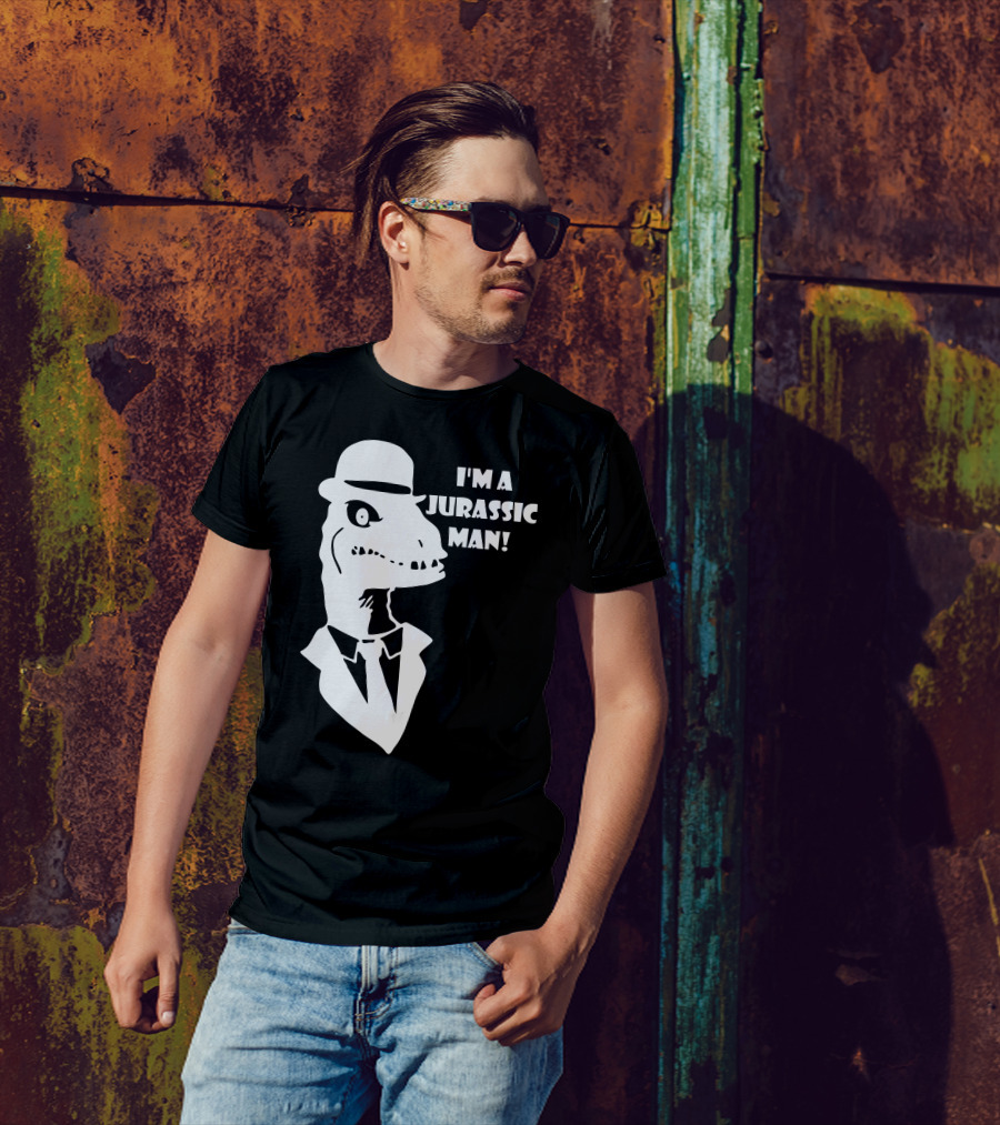 I'm A Jurassic Man Dinosaur In Suit And Hat T-Shirt