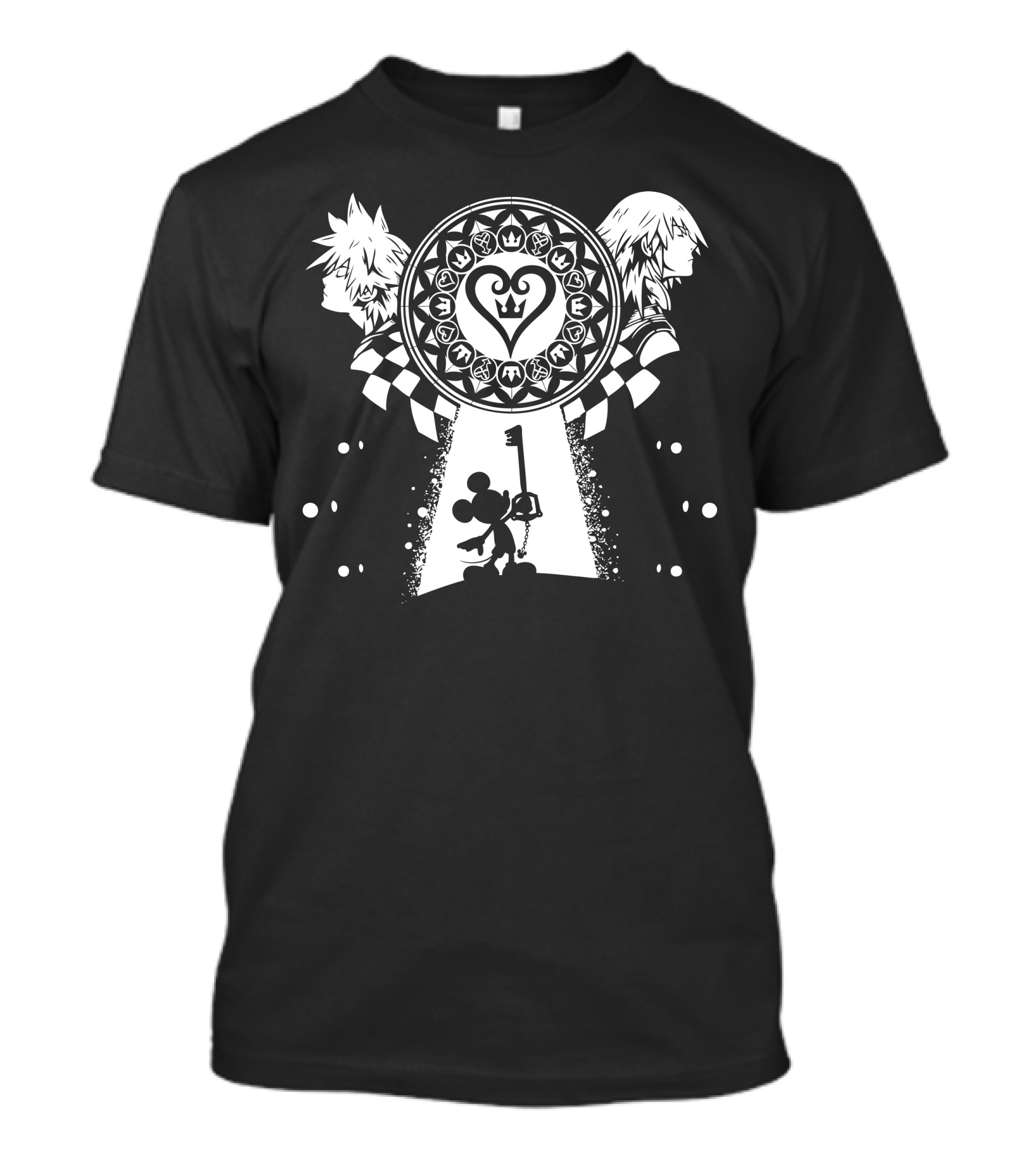 Kingdom Hearts Keyblade Mastery With Mickey And Symbolic Icons T-Shirt