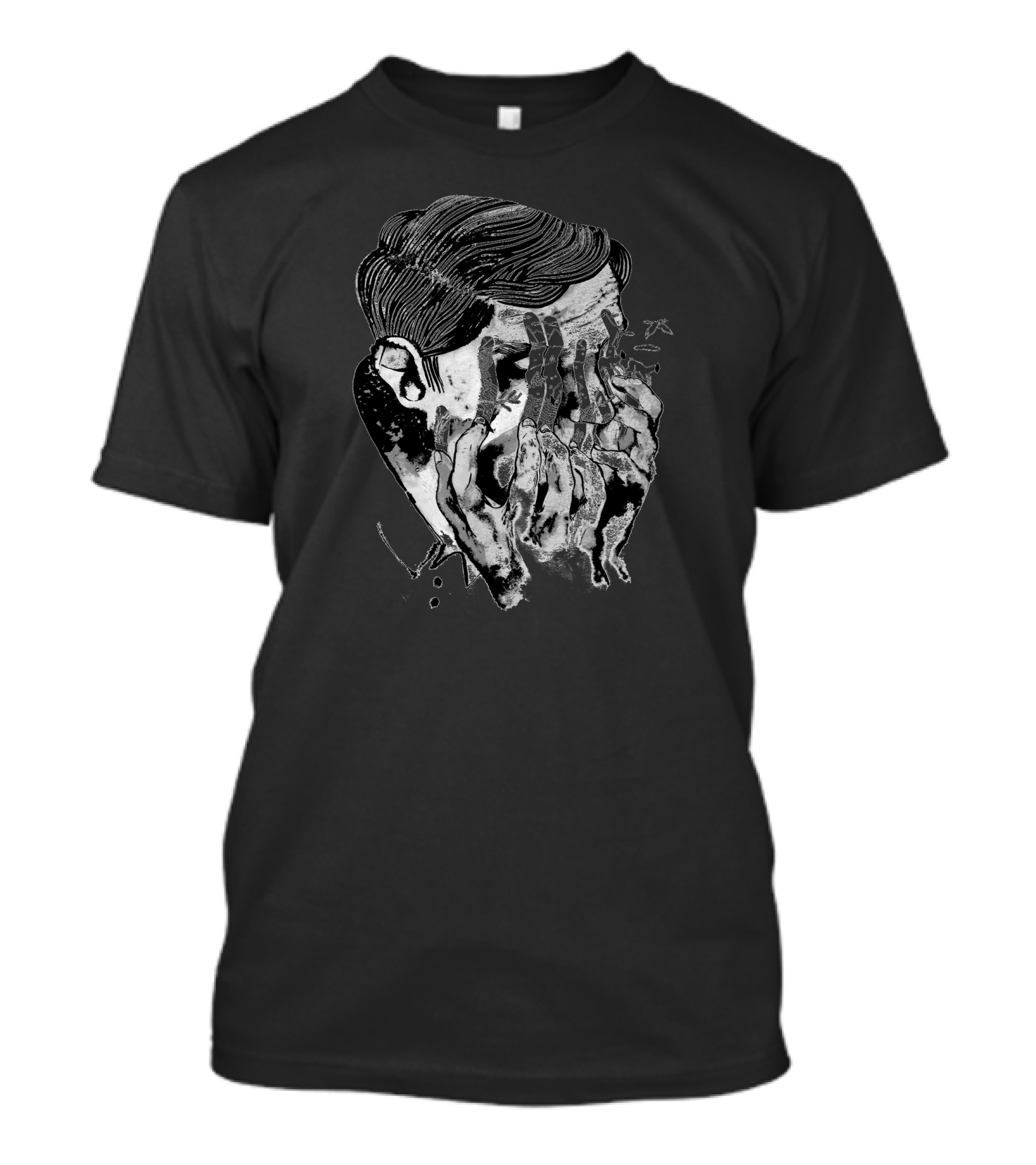Majorana Surreal Melting Face T-Shirt