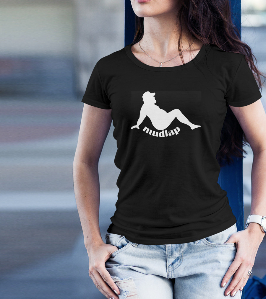 Mudlap Man Silhouette Design Relaxed Pose T-Shirt