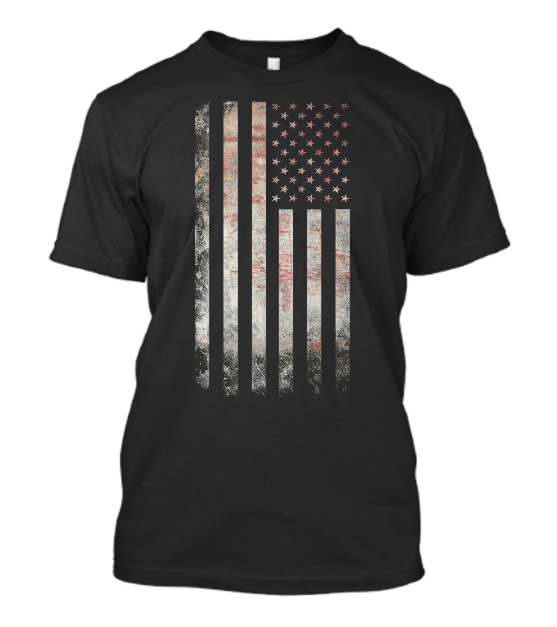 Distressed Vintage USA Flag American Patriotic T-Shirt
