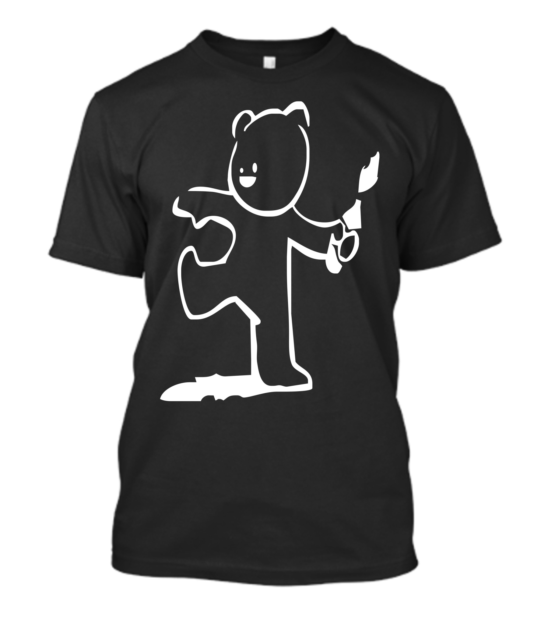 Banksy Teddy Bear Holding Paint Brush T-Shirt