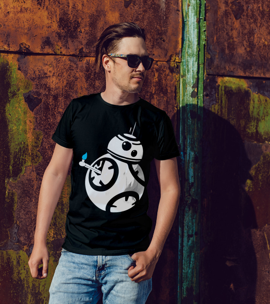 Bb 8 Thumbs Up Droid Flame T-Shirt