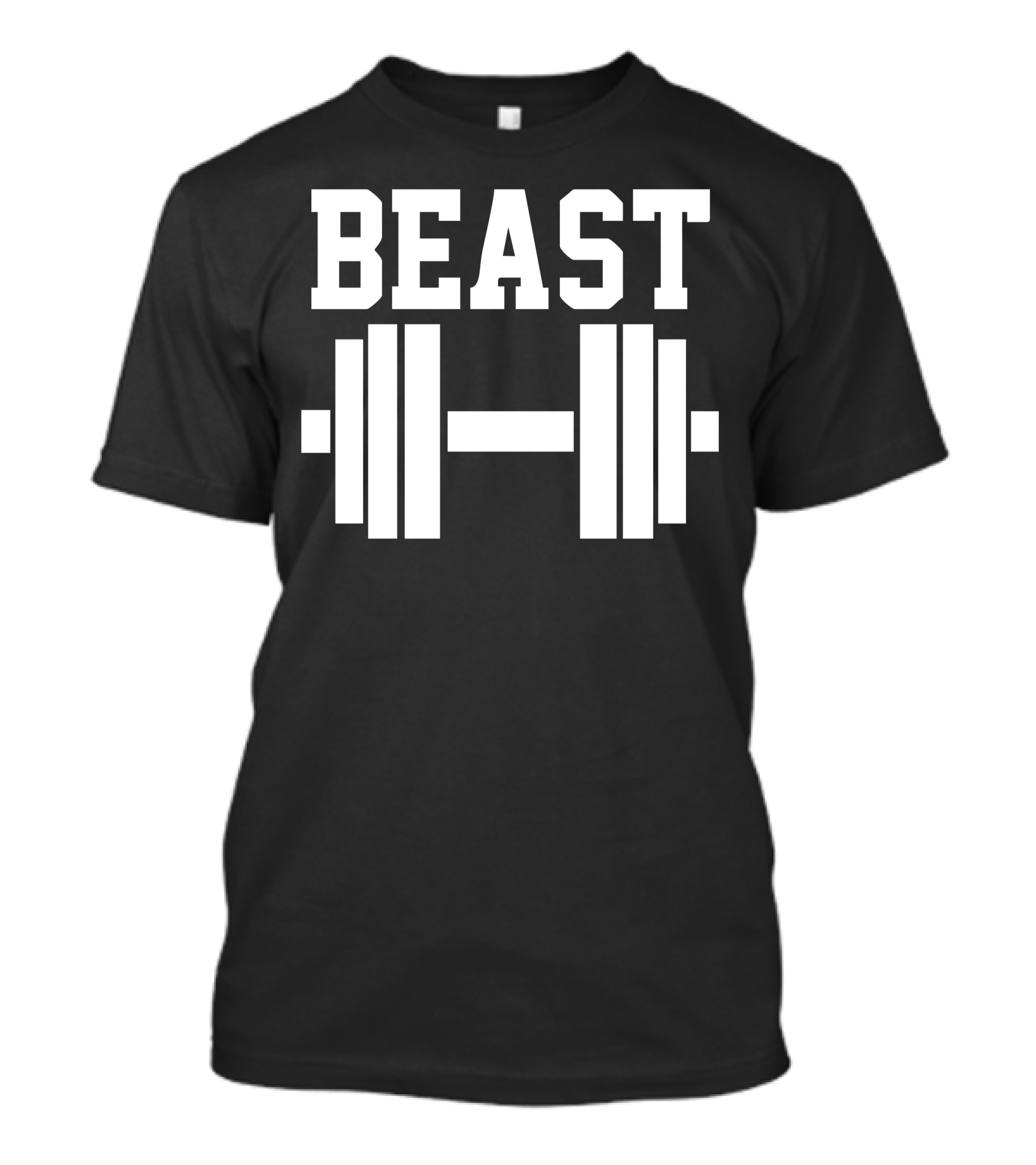 BEAST Weightlifting Gym Barbell Fitness Strength T-Shirt