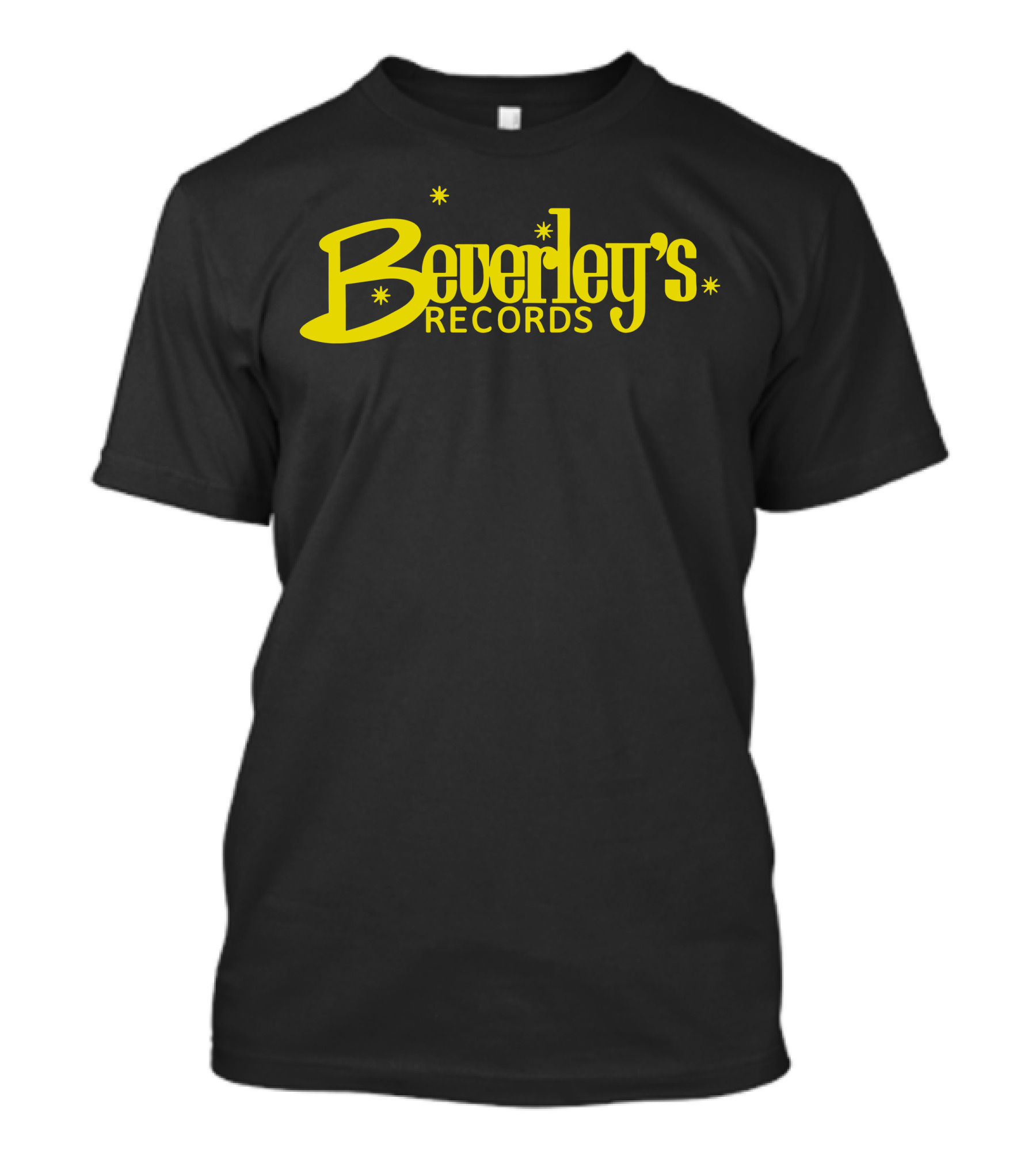 Beverley's Records Retro Music Starburst Logo T-Shirt