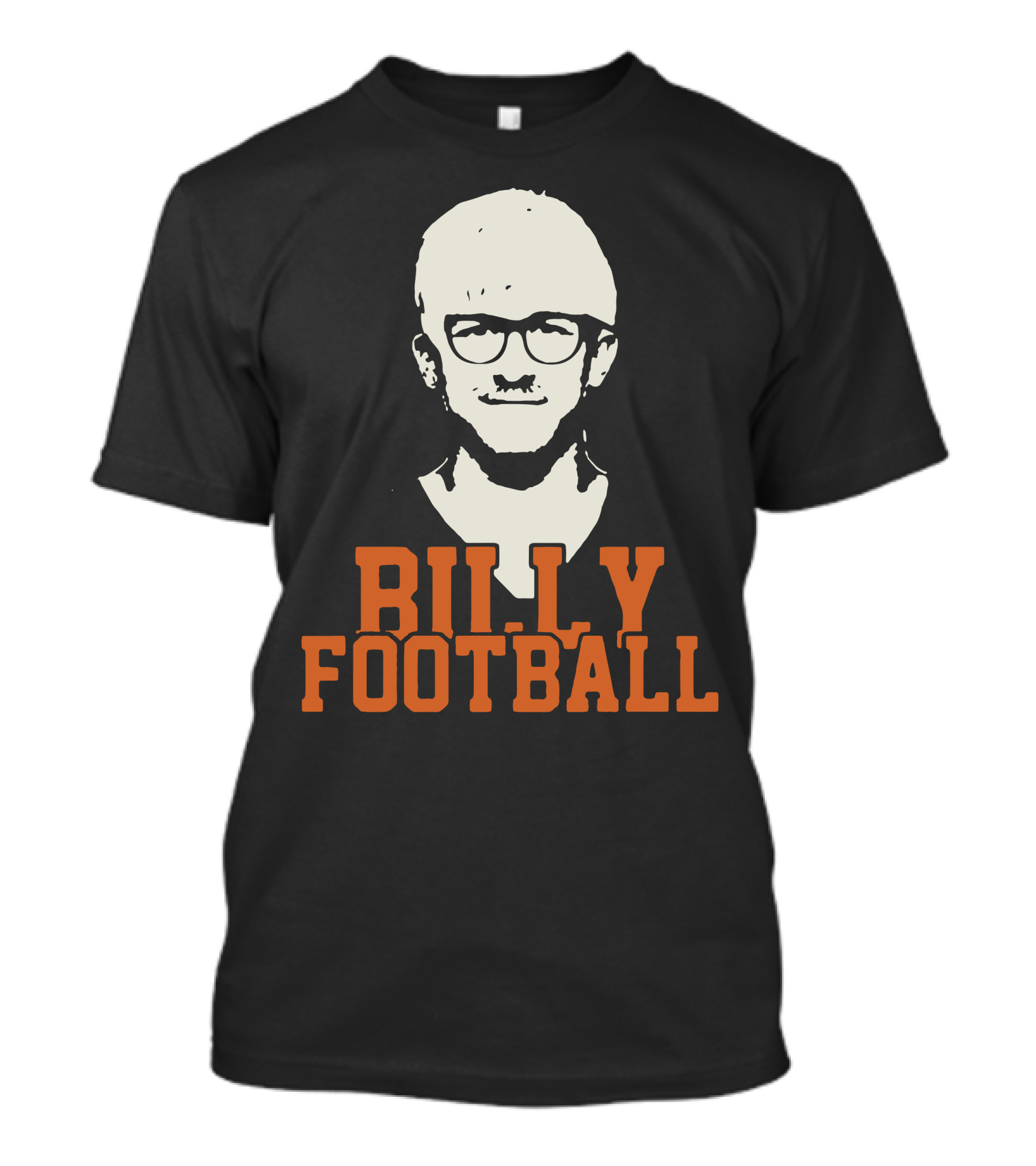 BILLY FOOTBALL Stylized Portrait Illustration With Glasses T-Shirt