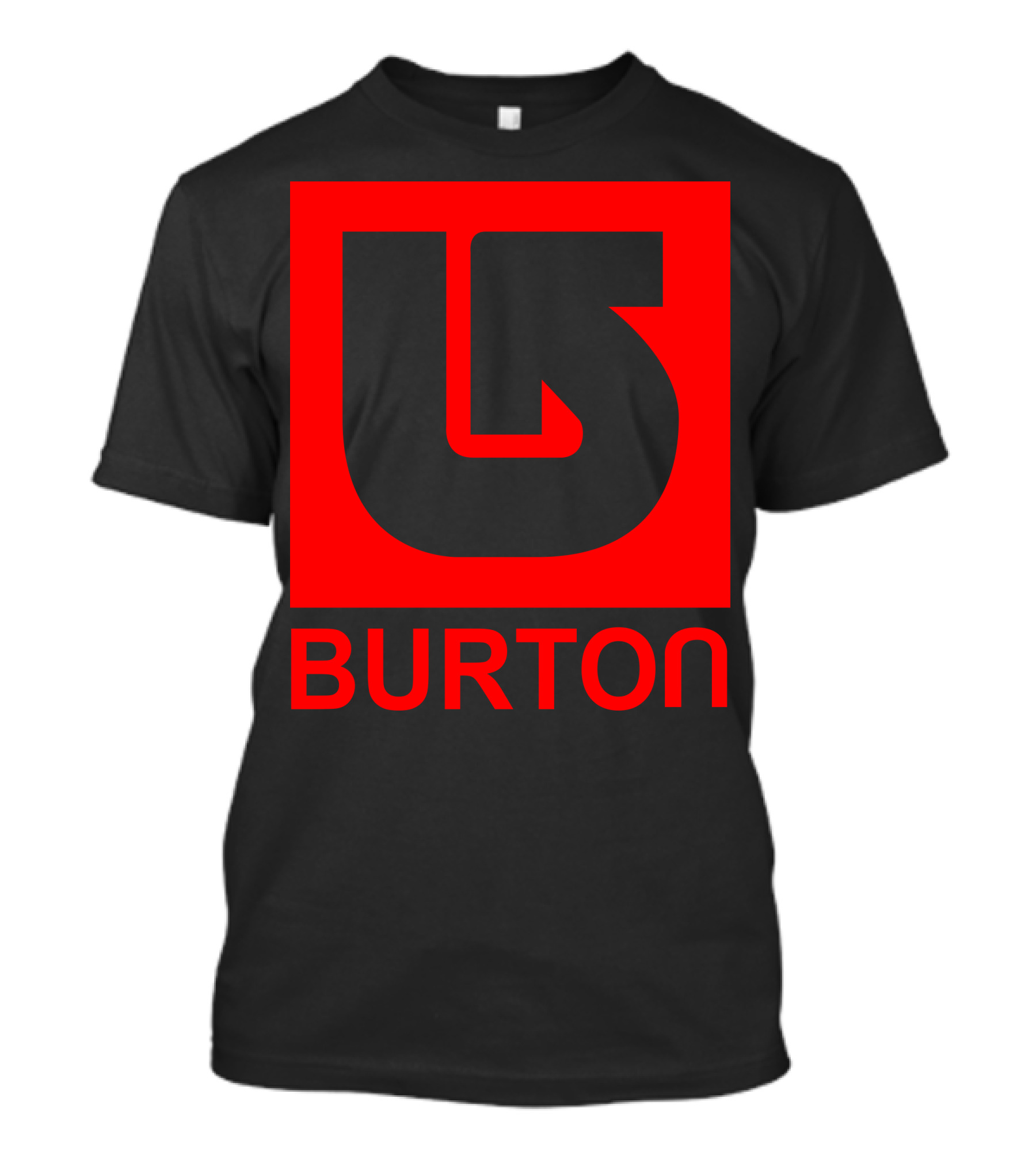 Burton Snowboards Logo Red And Black T-Shirt