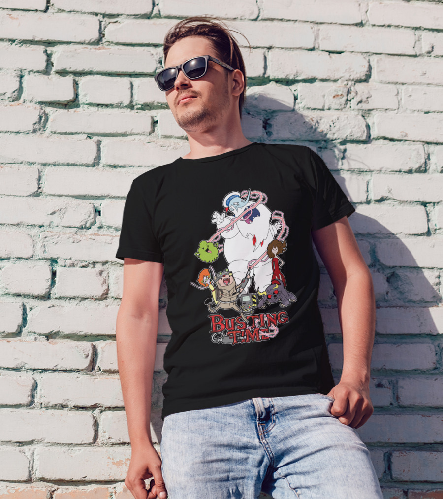 Busting Time An Awesome Amalgam Of Ghosts With Characters And Monsters T-Shirt