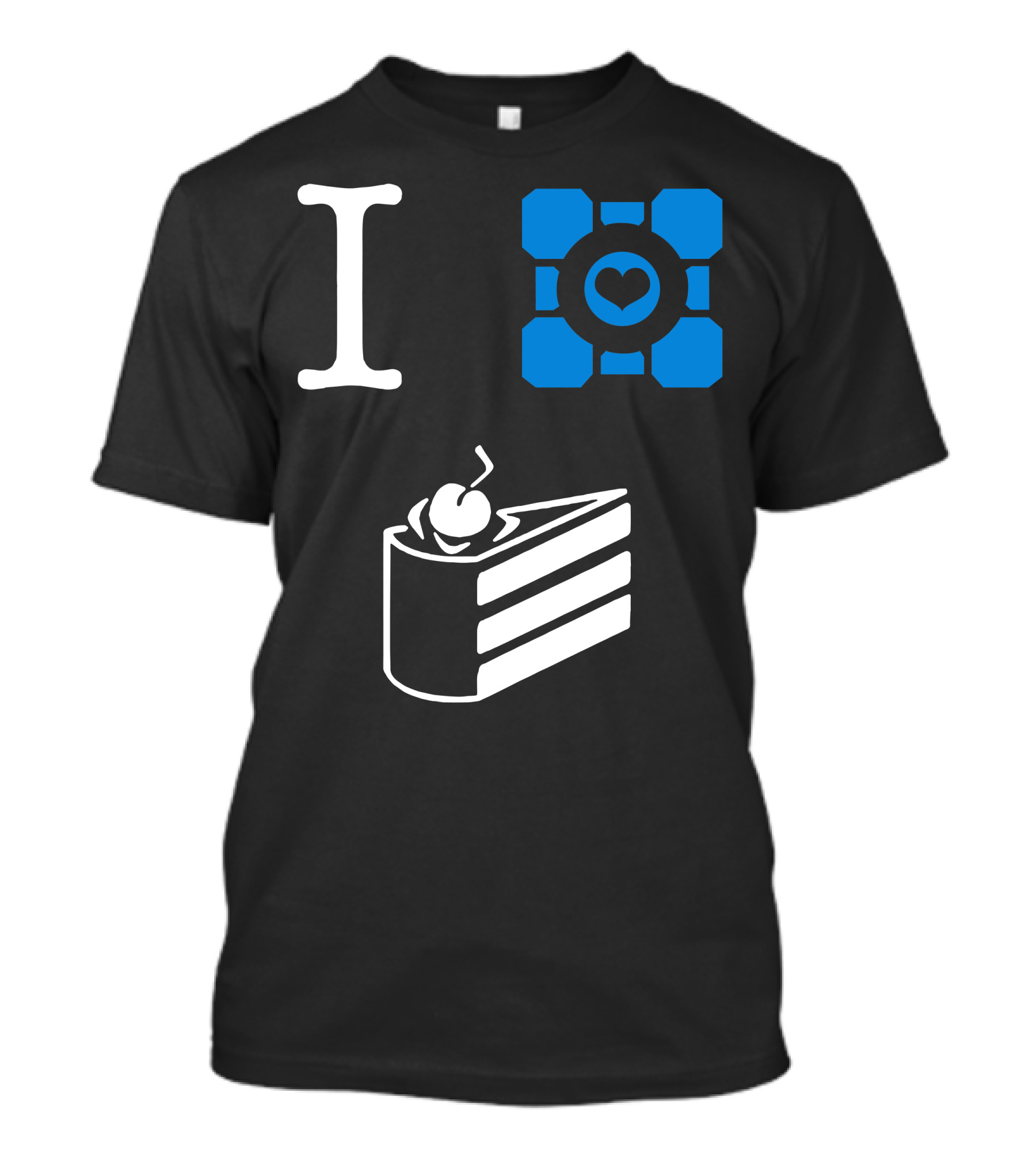 I Love Companion Cube Cake Is A Lie T-Shirt