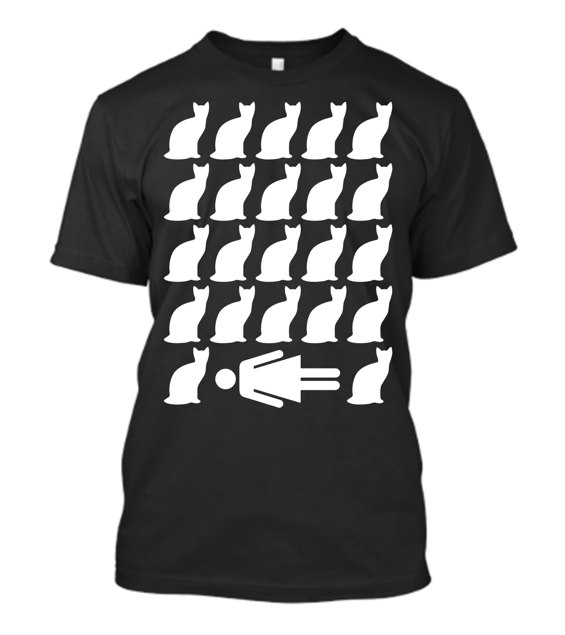 Crazy Cat Lady Surrounded By Cats T-Shirt