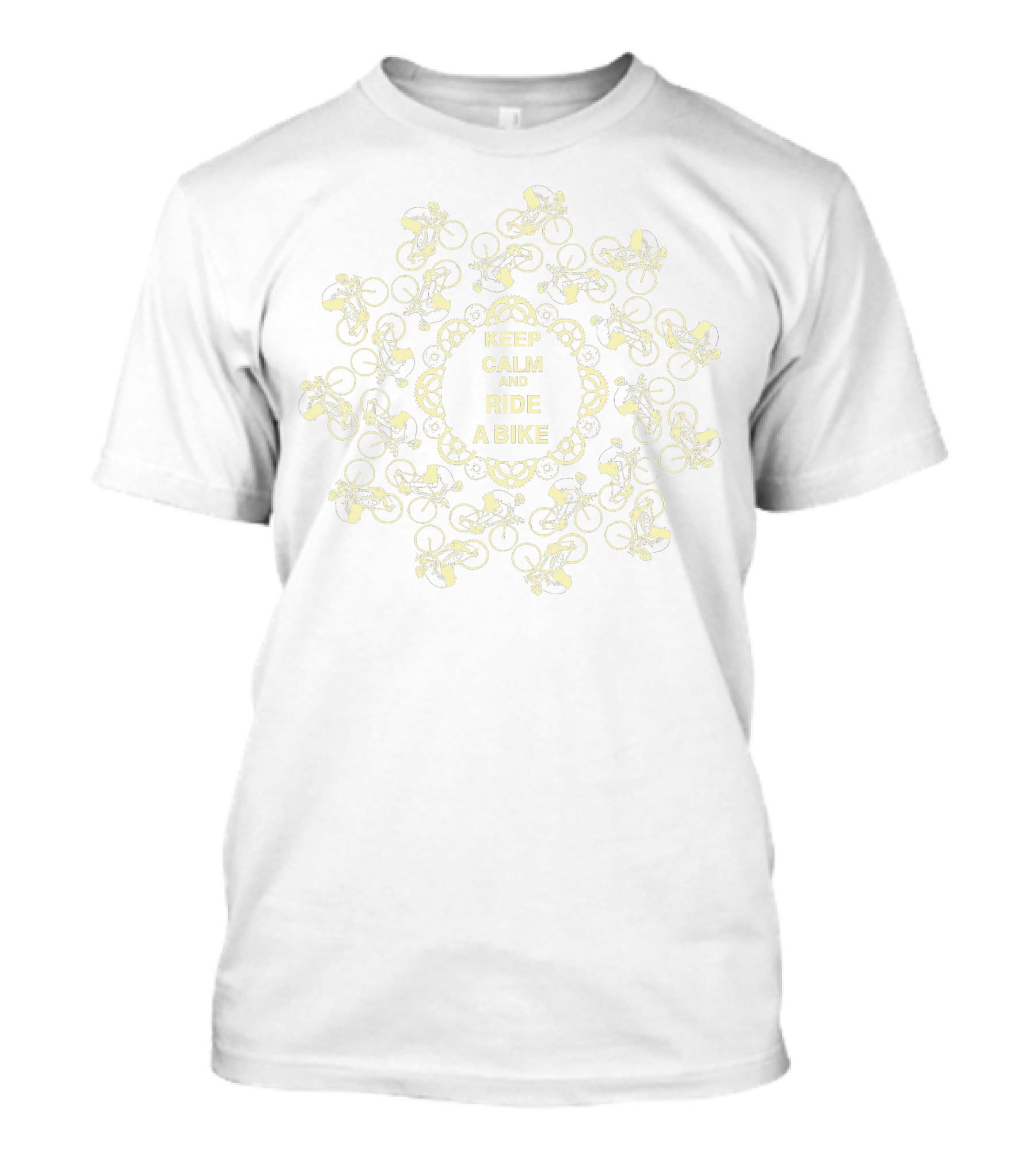 KEEP CALM AND RIDE A BIKE Cycling Mountain Bike T-Shirt