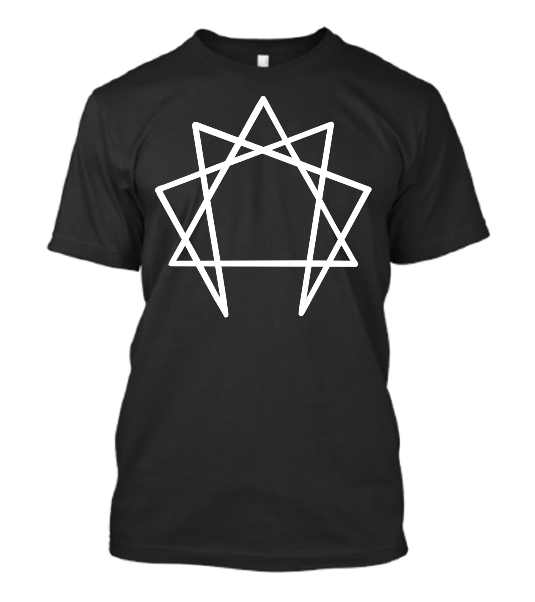 Enneagram Symbol Geometry Star Lines T-Shirt