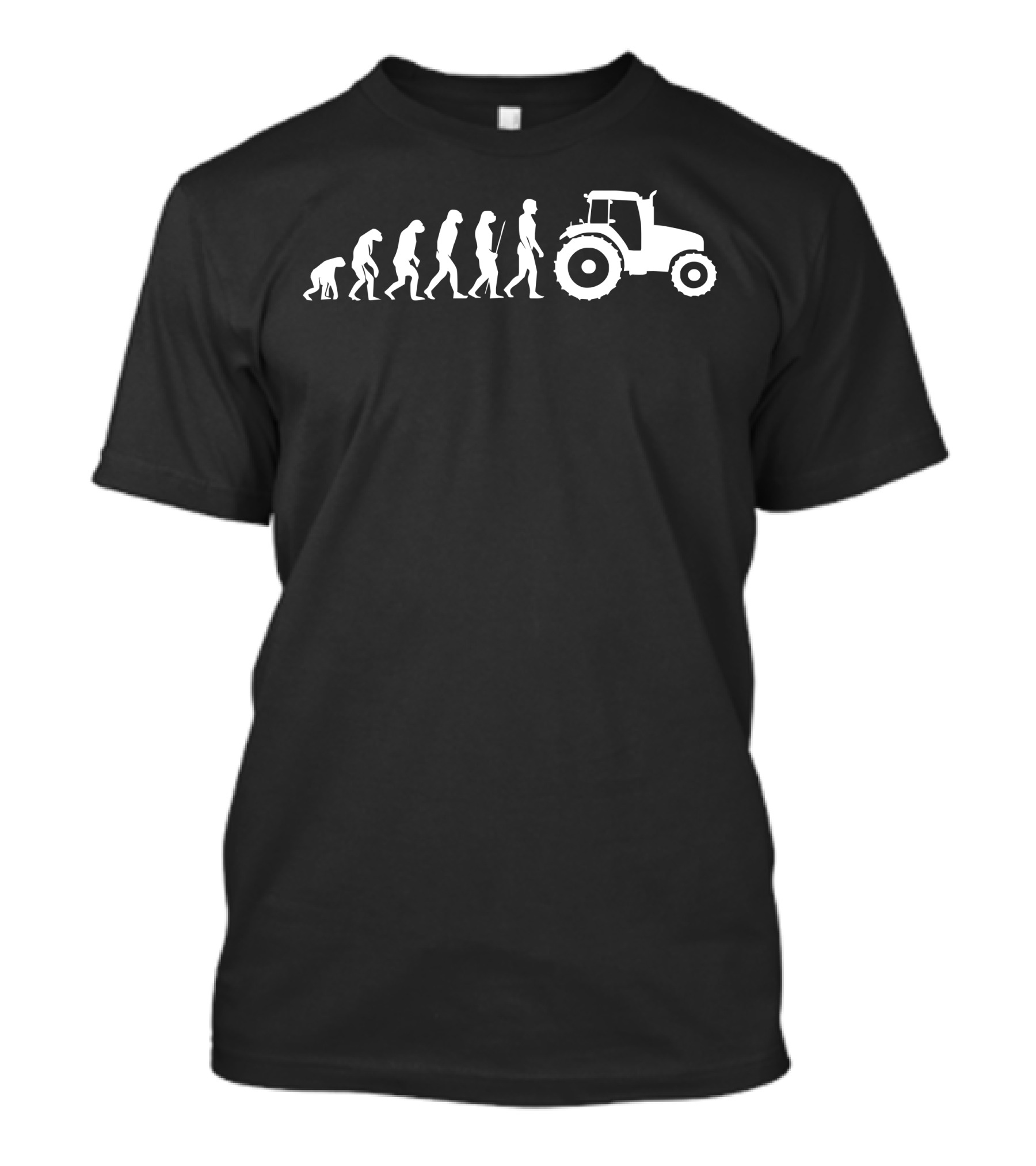 Evolution Traktor Bauer Farmer Landwirt Fahrzeug Feld Feldarbeiter Tractor Evolution Farmer Worker Field T-Shirt