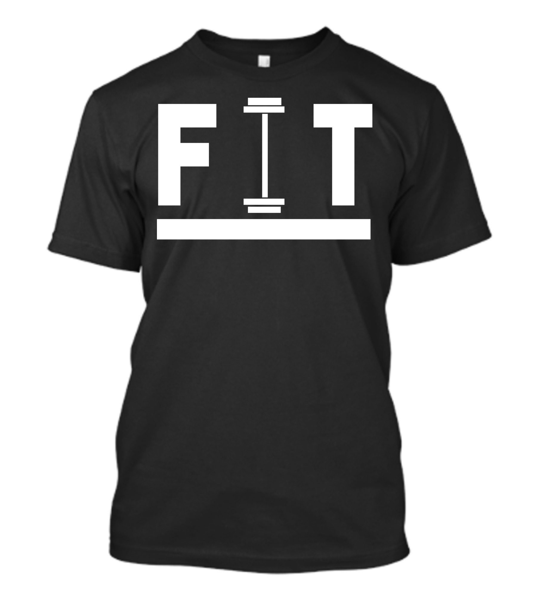 FIT Dumbbell Bar Weightlifting Fitness T-Shirt