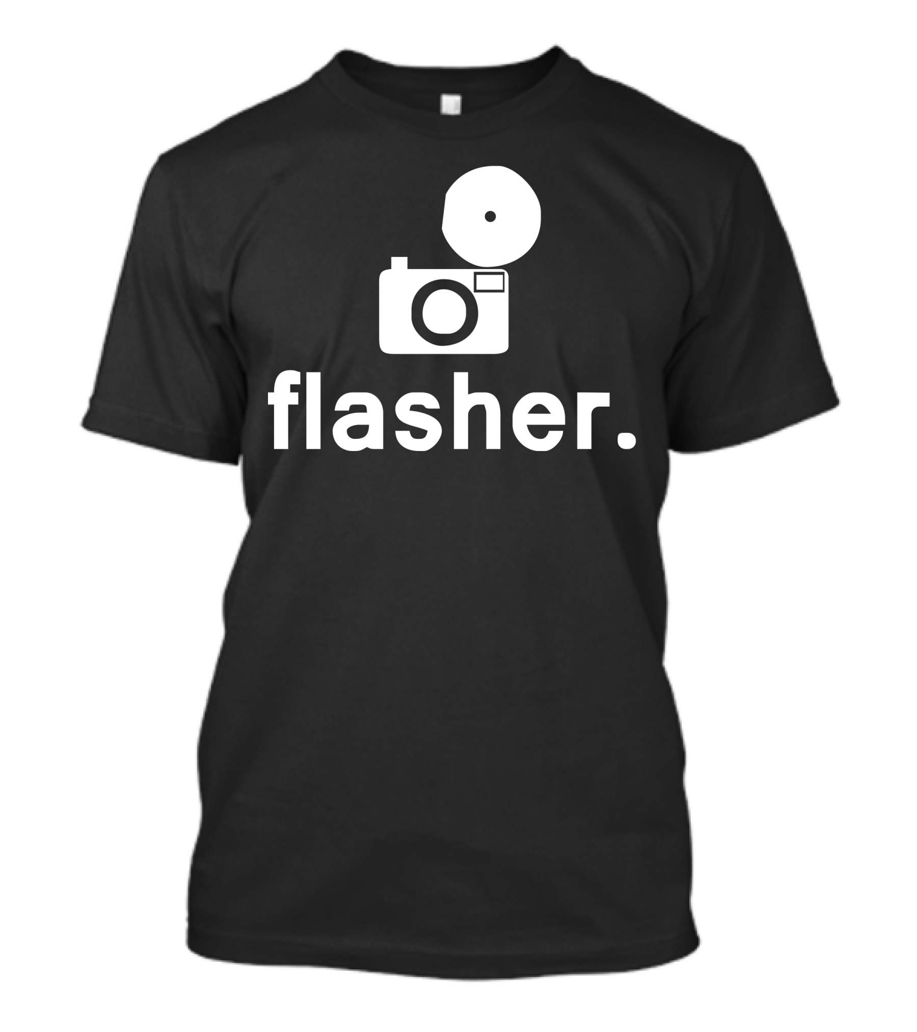 Flasher Camera Icon With Retro Photography Concept T-Shirt