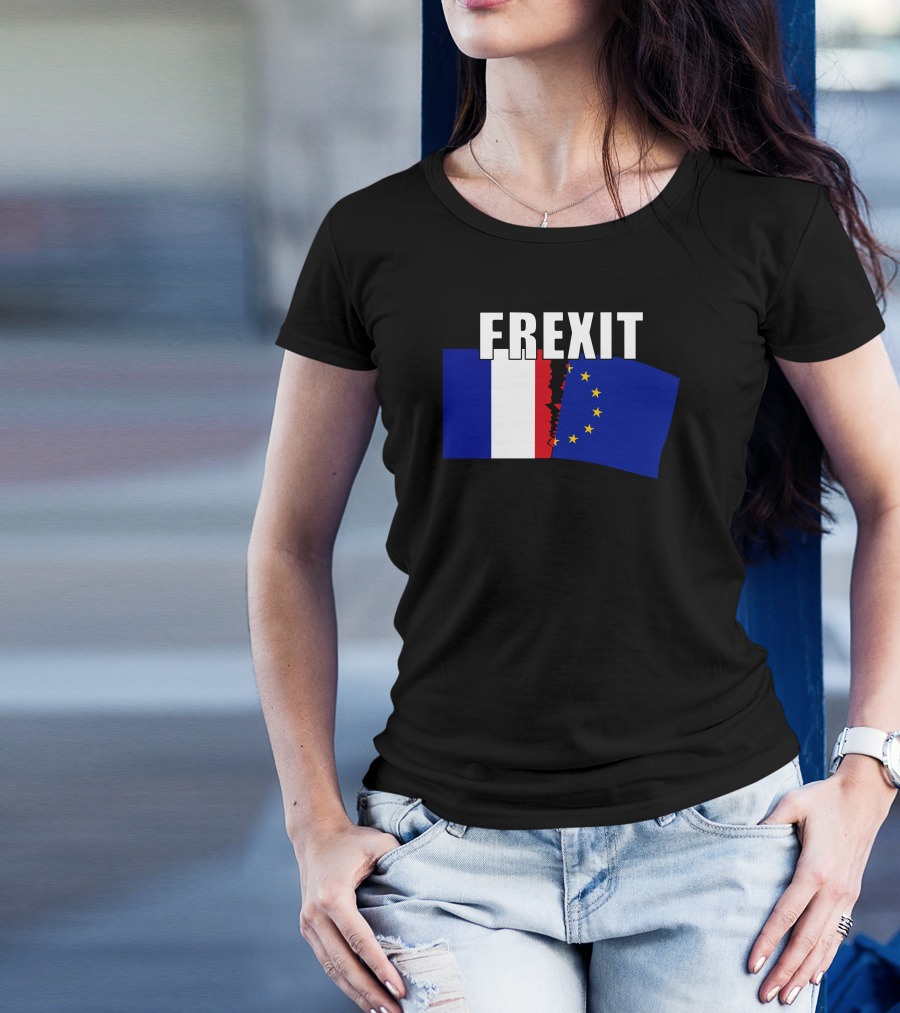 FREXIT France Flag EU Stars Iconic T-Shirt