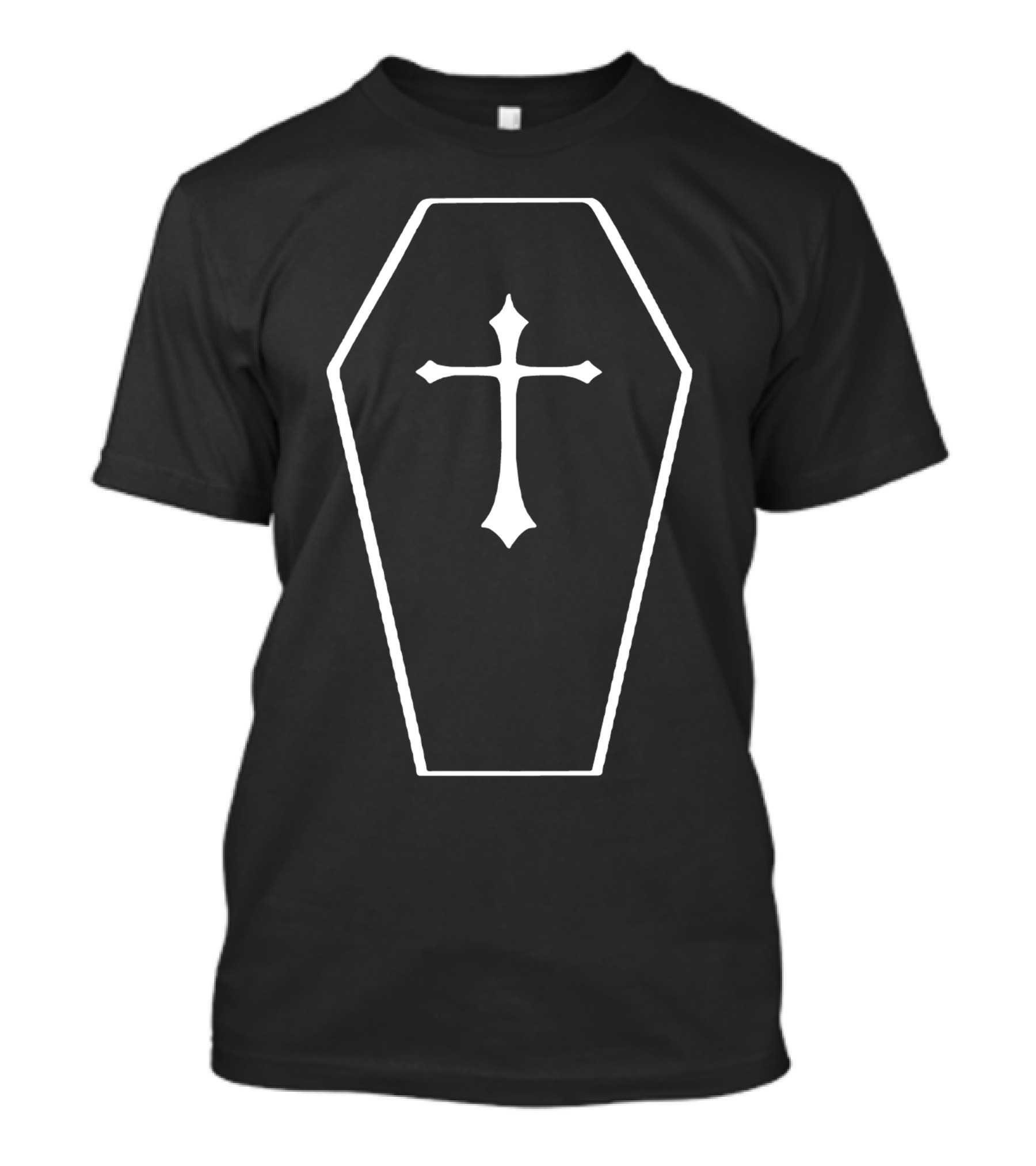 Goth Coffin Gothic Alternative Horror Cross T-Shirt