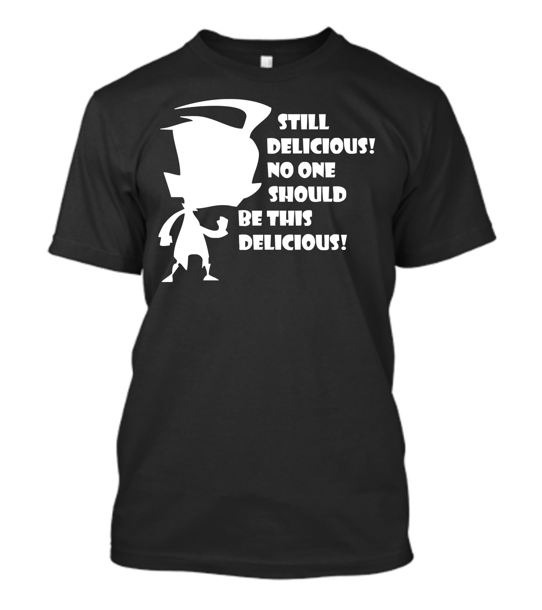 Invader Zim Dib Silhouette Still Delicious Phrase T-Shirt