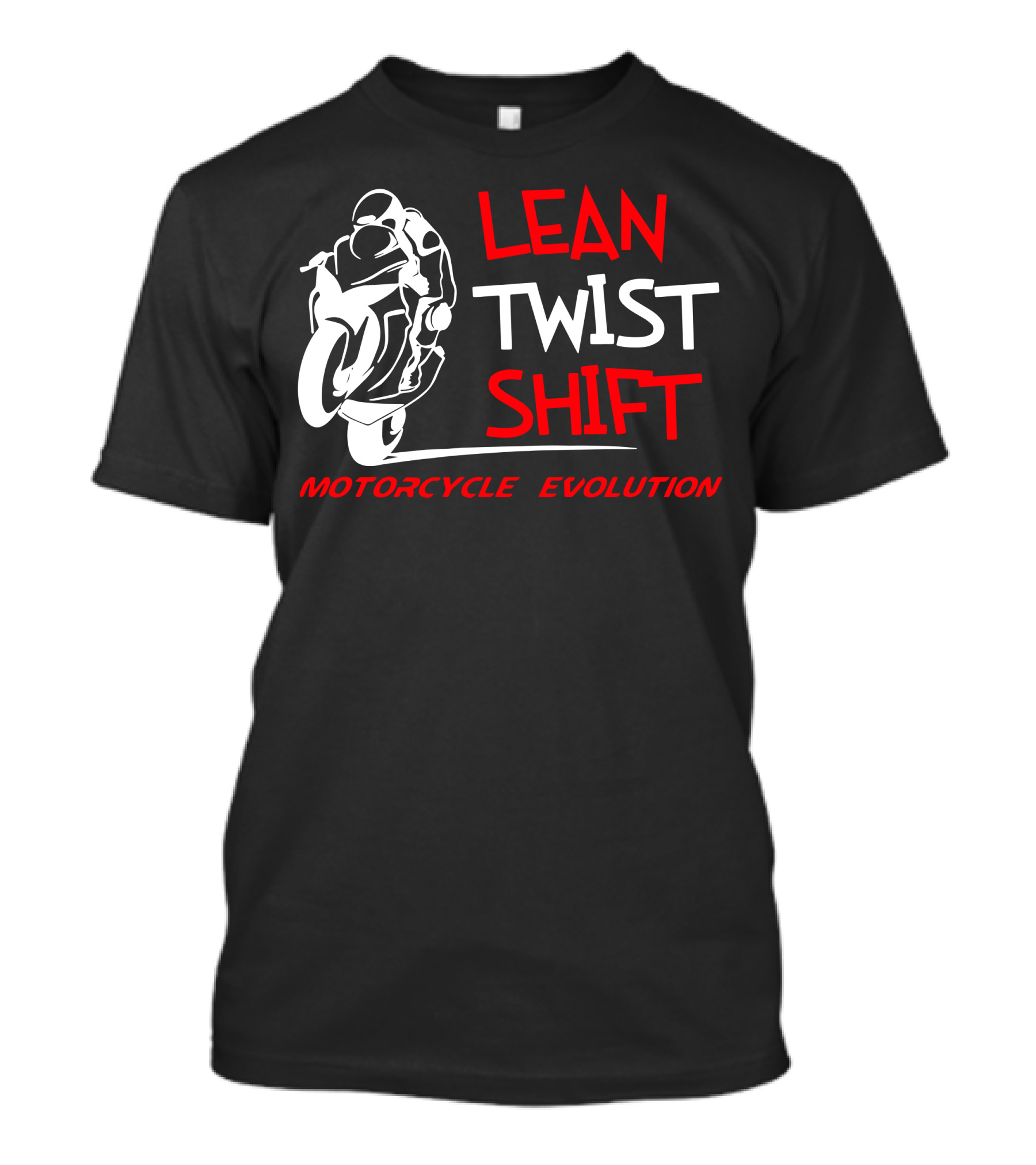 Lean Twist Shift Motorcycle Evolution T-Shirt