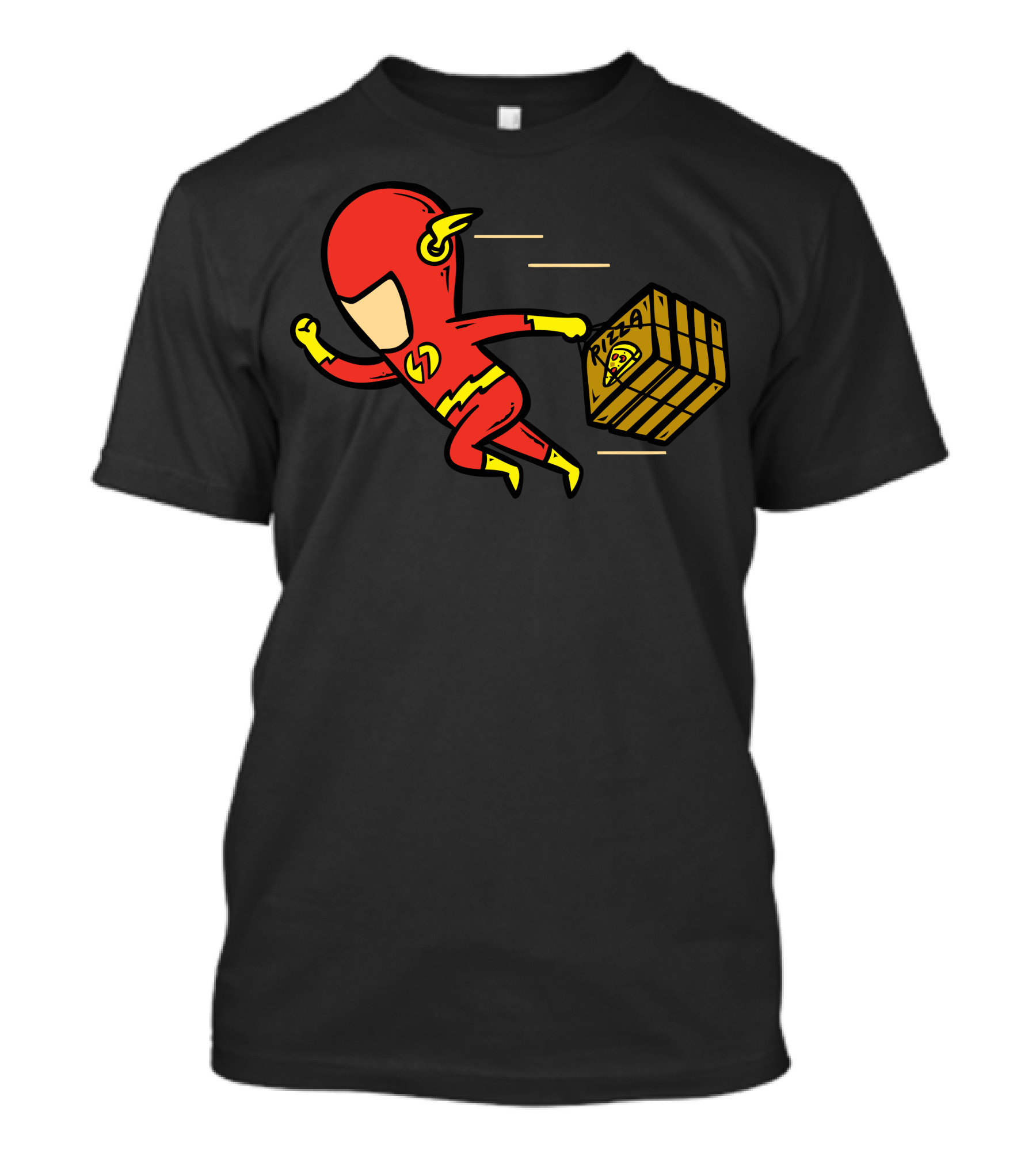 Flash Pizza Delivery Speed Running Hero T-Shirt