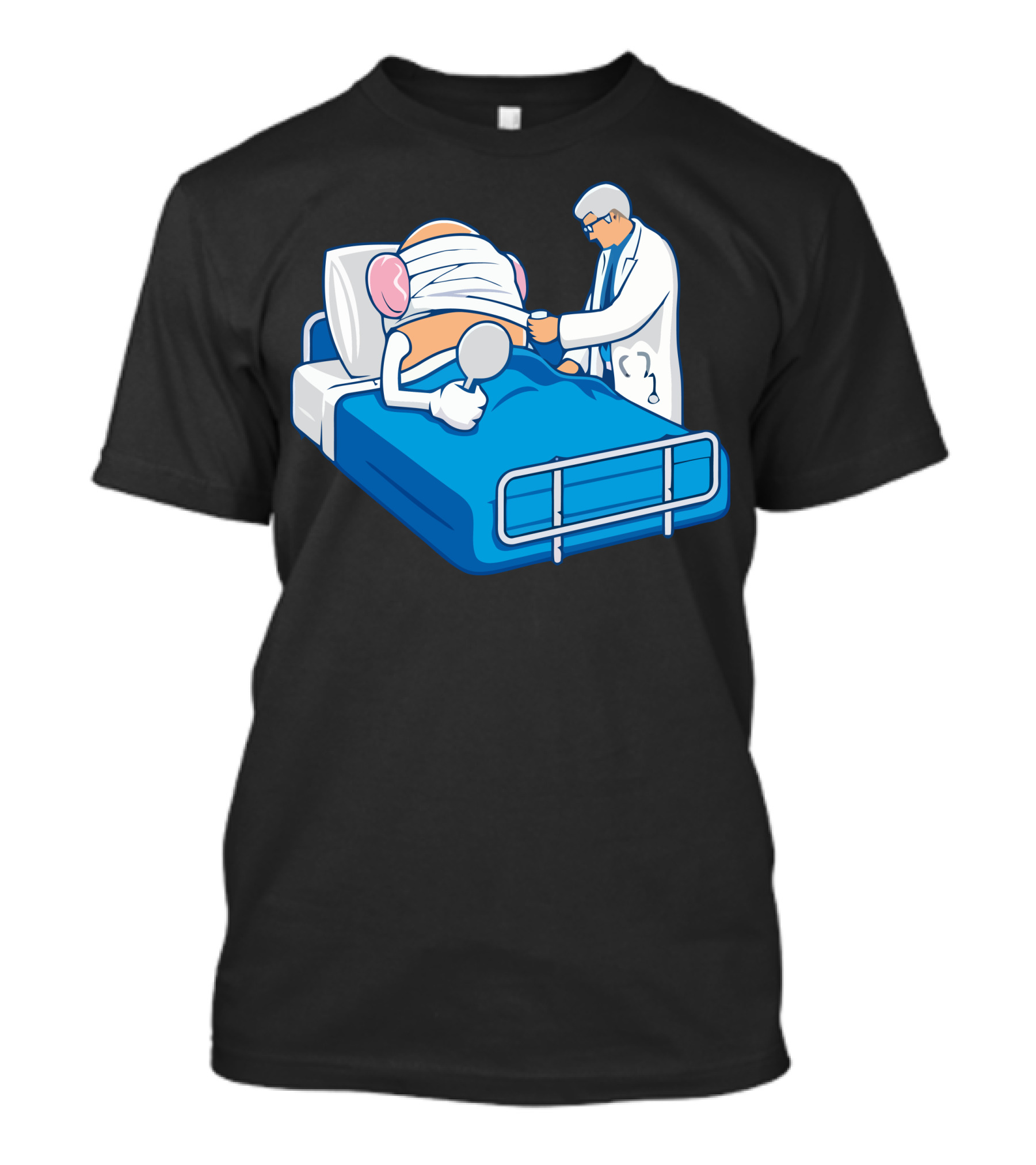 Patient Recovery Humor With Doctor And Iconic Potato Character T-Shirt