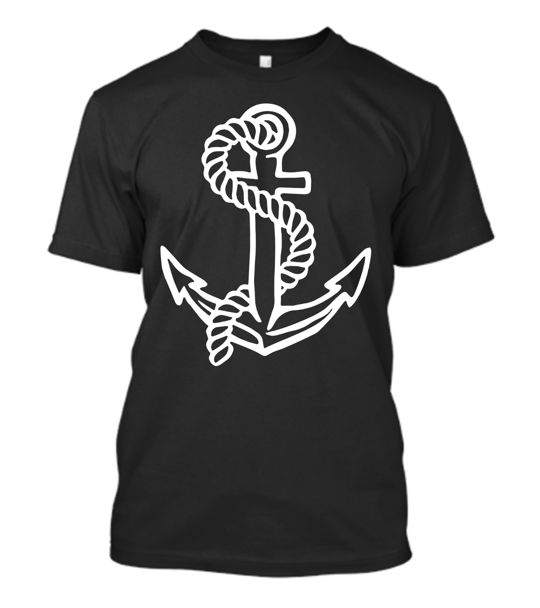 Rope And Anchor Nautical Symbol Maritime T-Shirt