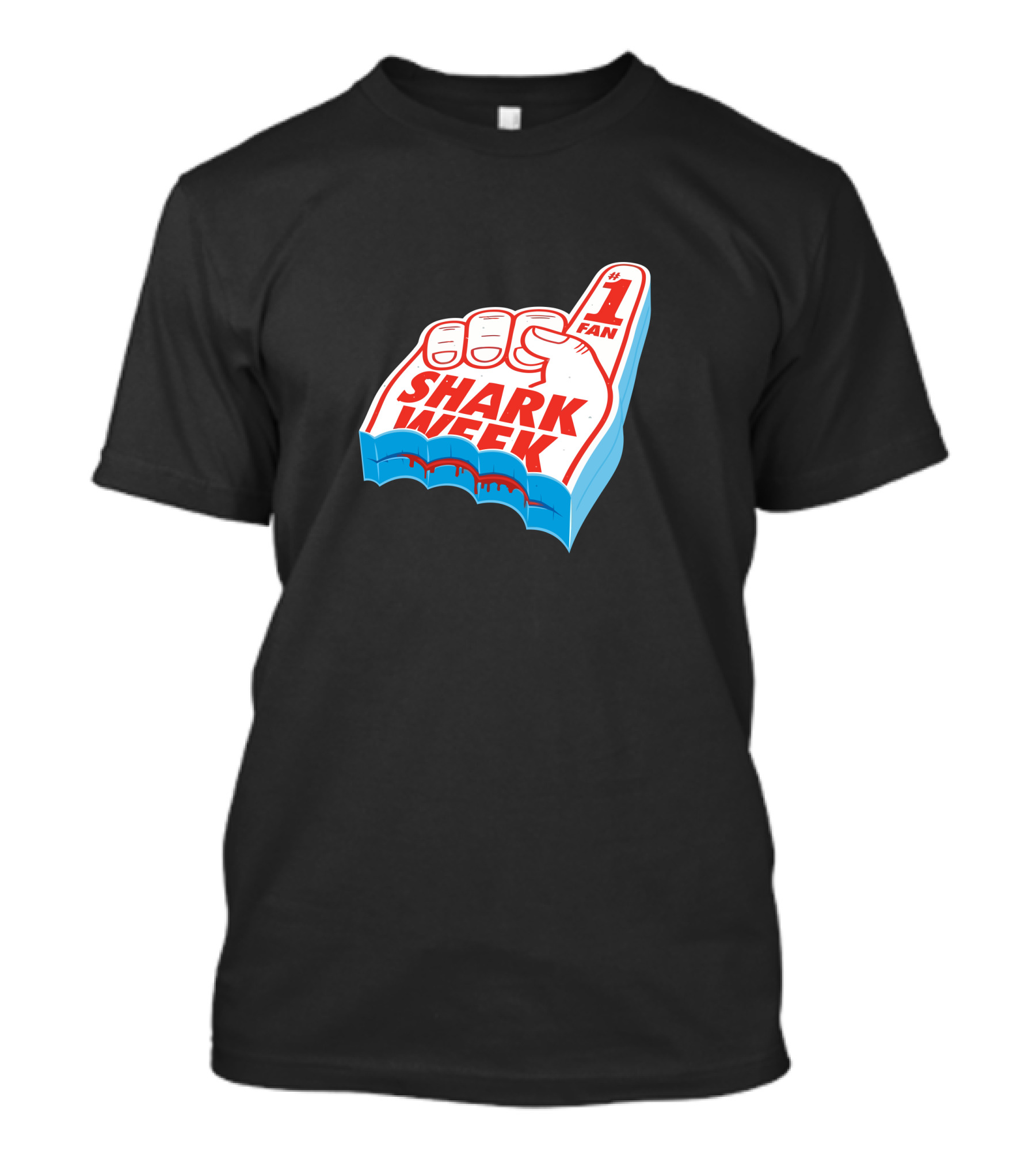 1 Fan Shark Week Foam Finger Bite T-Shirt