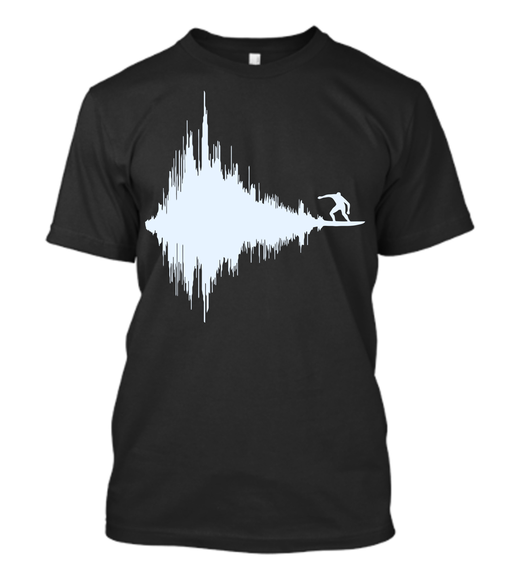 Surfer Riding Sound Wave Surfer Ocean Wave Soundwave Surfing T-Shirt