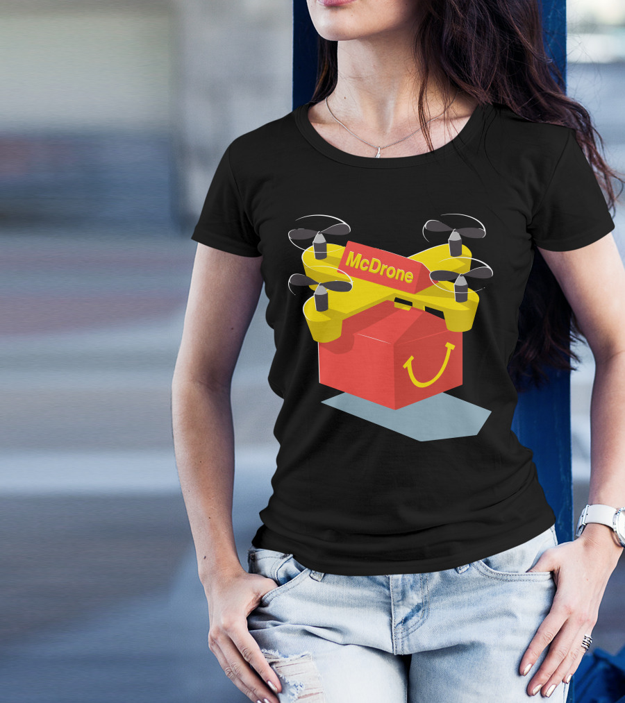 McDrone Super Fast Food Delivery Innovation T-Shirt