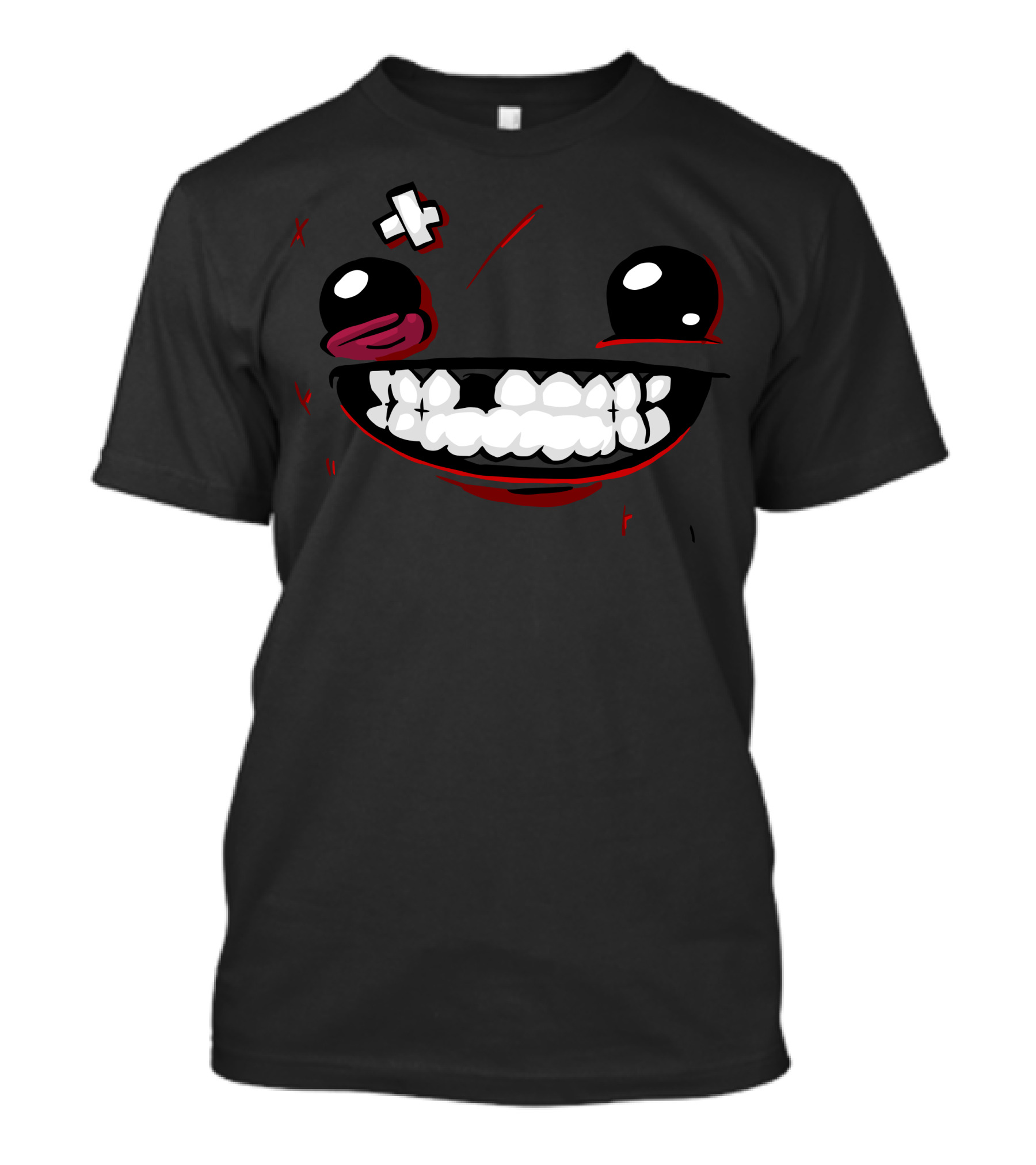 Super Meat Boy Grinning Face With Crossed Eye And Smile T-Shirt