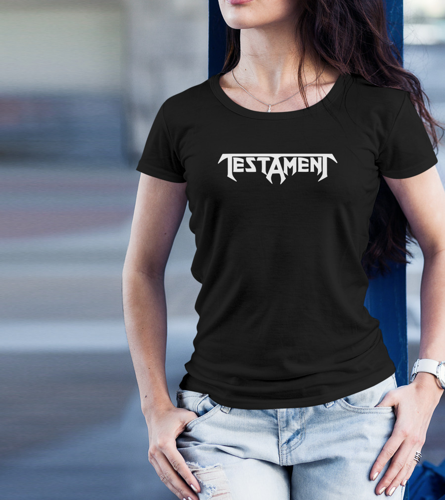 Testament Band Logo Classic Rock Bold Typography T-Shirt
