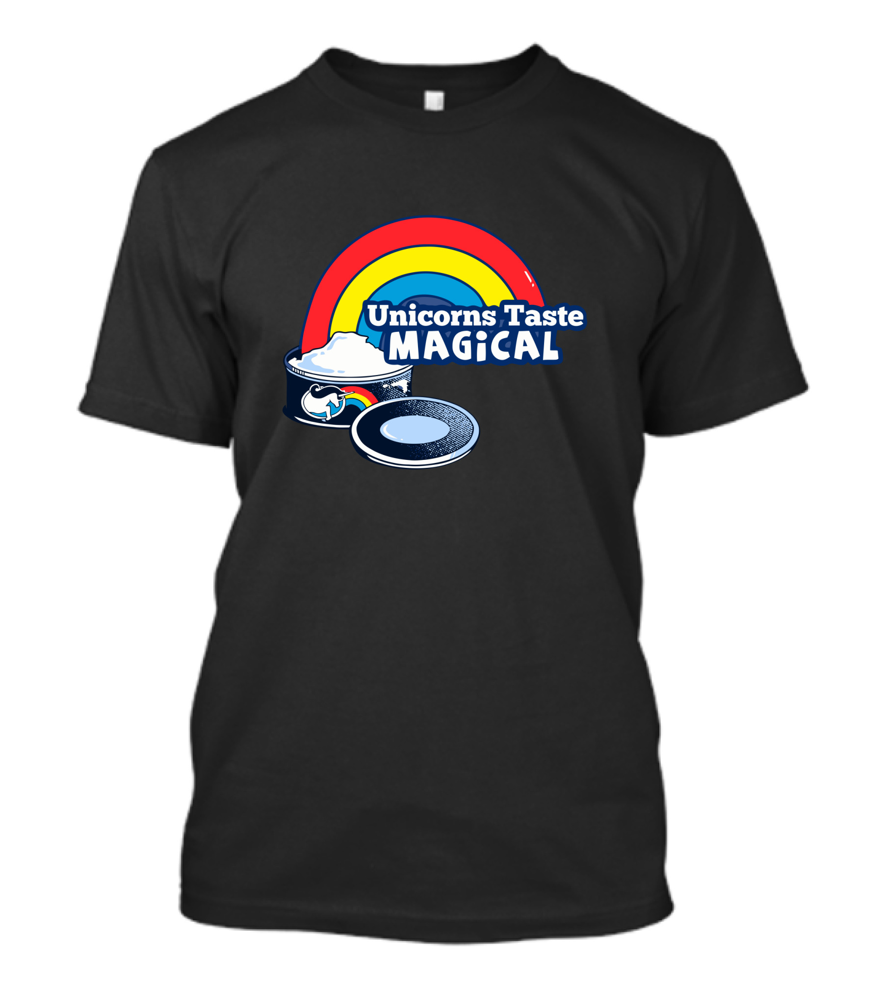 Unicorns Taste Magical Rainbow Can T-Shirt