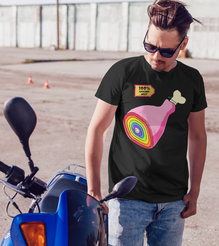 100% Unicorn Meat Rainbow Ham T-Shirt