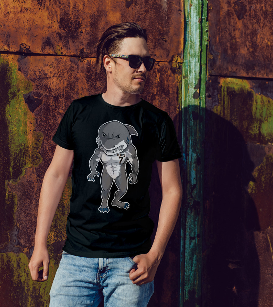 Blanco 7 White Shark Character T-Shirt