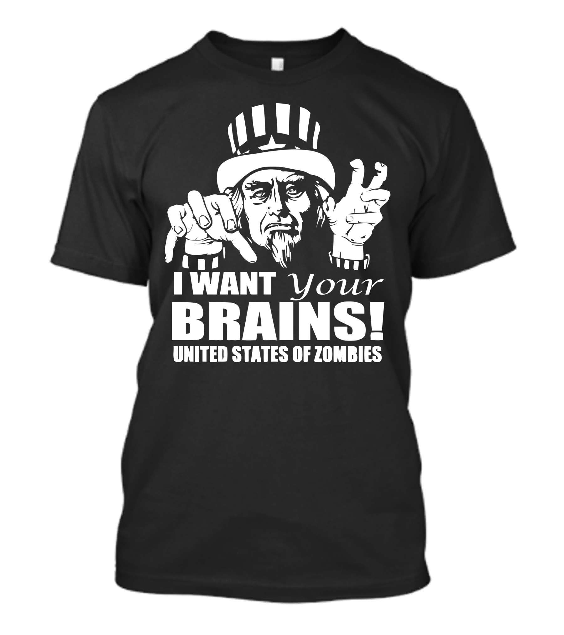I Want Your Brains United States Of Zombies T-Shirt