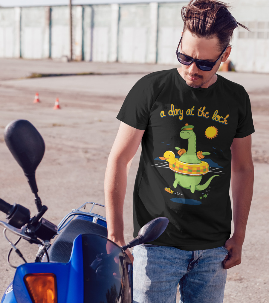 A Day At The Loch Ness Monster With Duck Ring And Submarine Adventure T-Shirt