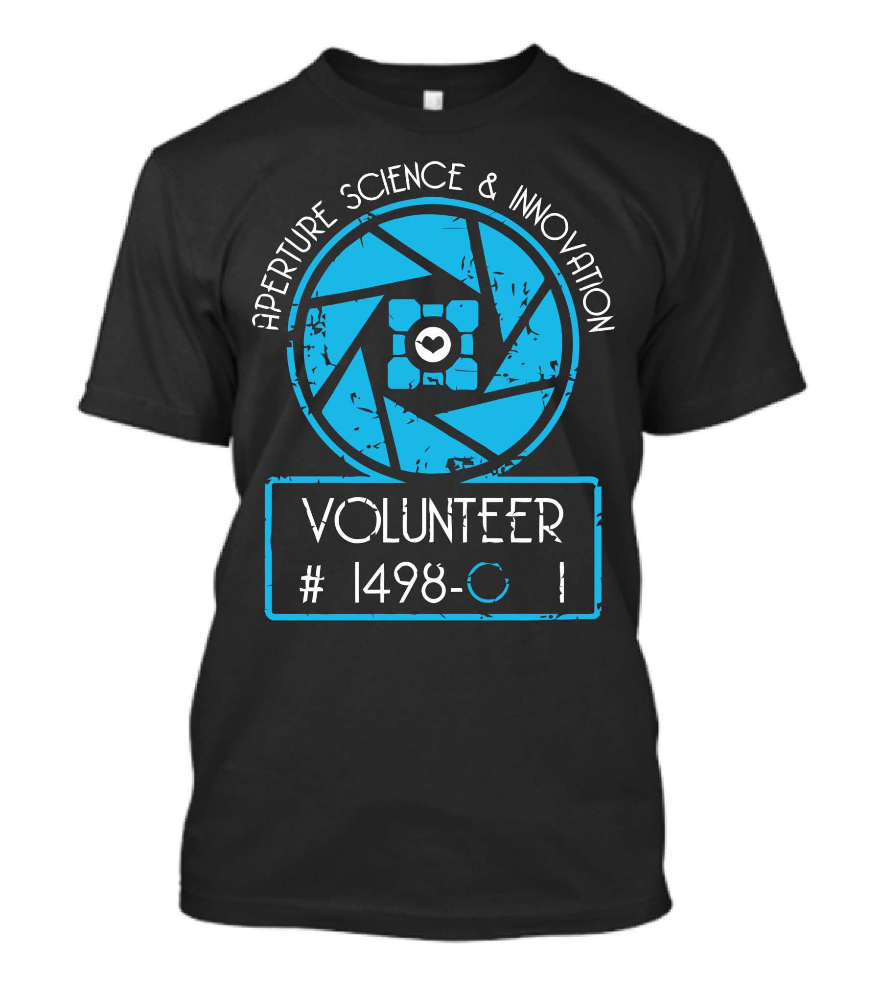 Aperture Science And Innovation Volunteer #1498-C1 T-Shirt