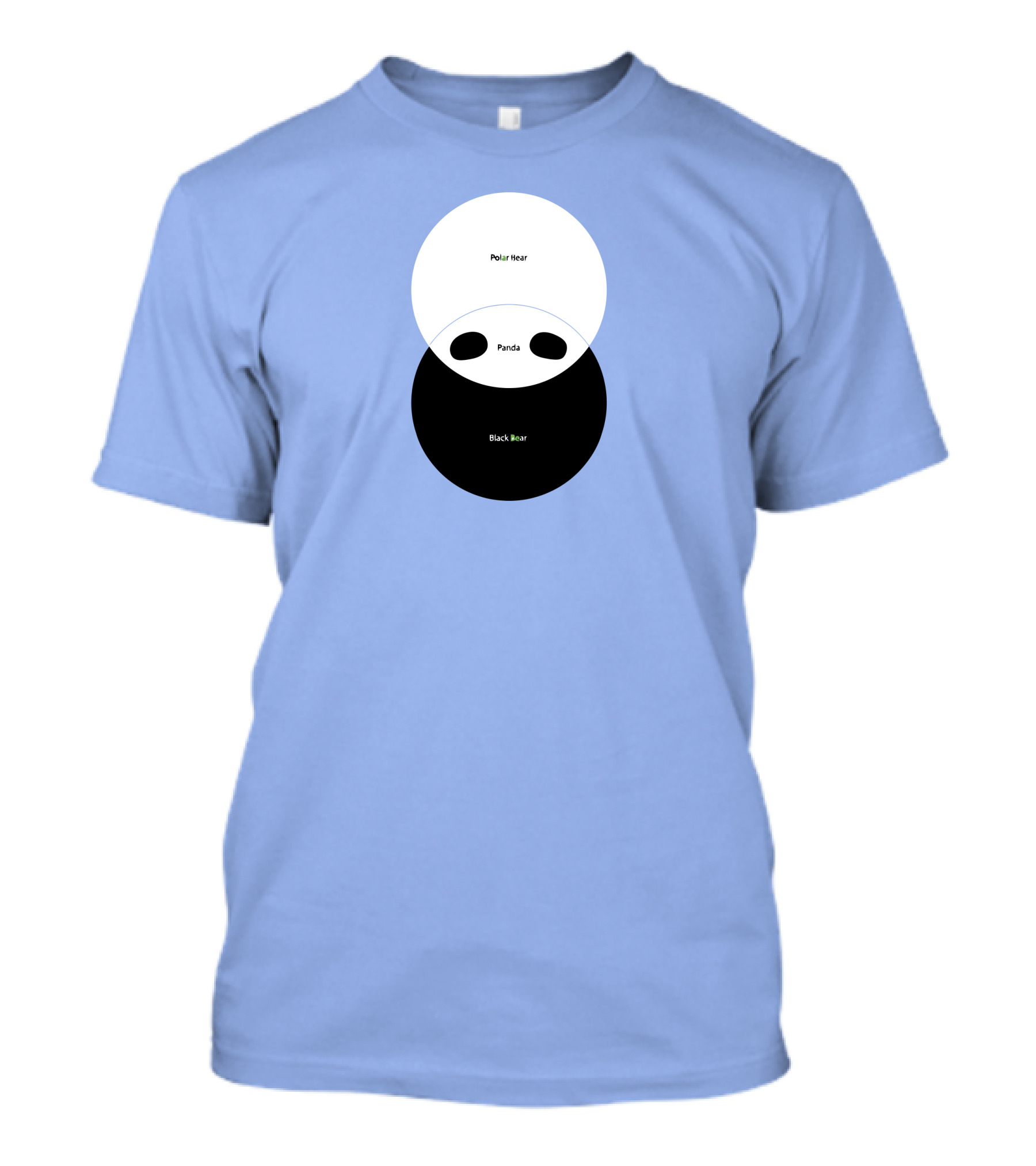 Bearly Significant Polar Bear Panda Black Bear Venn Diagram T-Shirt