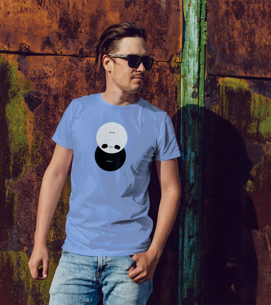 Bearly Significant Polar Bear Panda Black Bear Venn Diagram T-Shirt