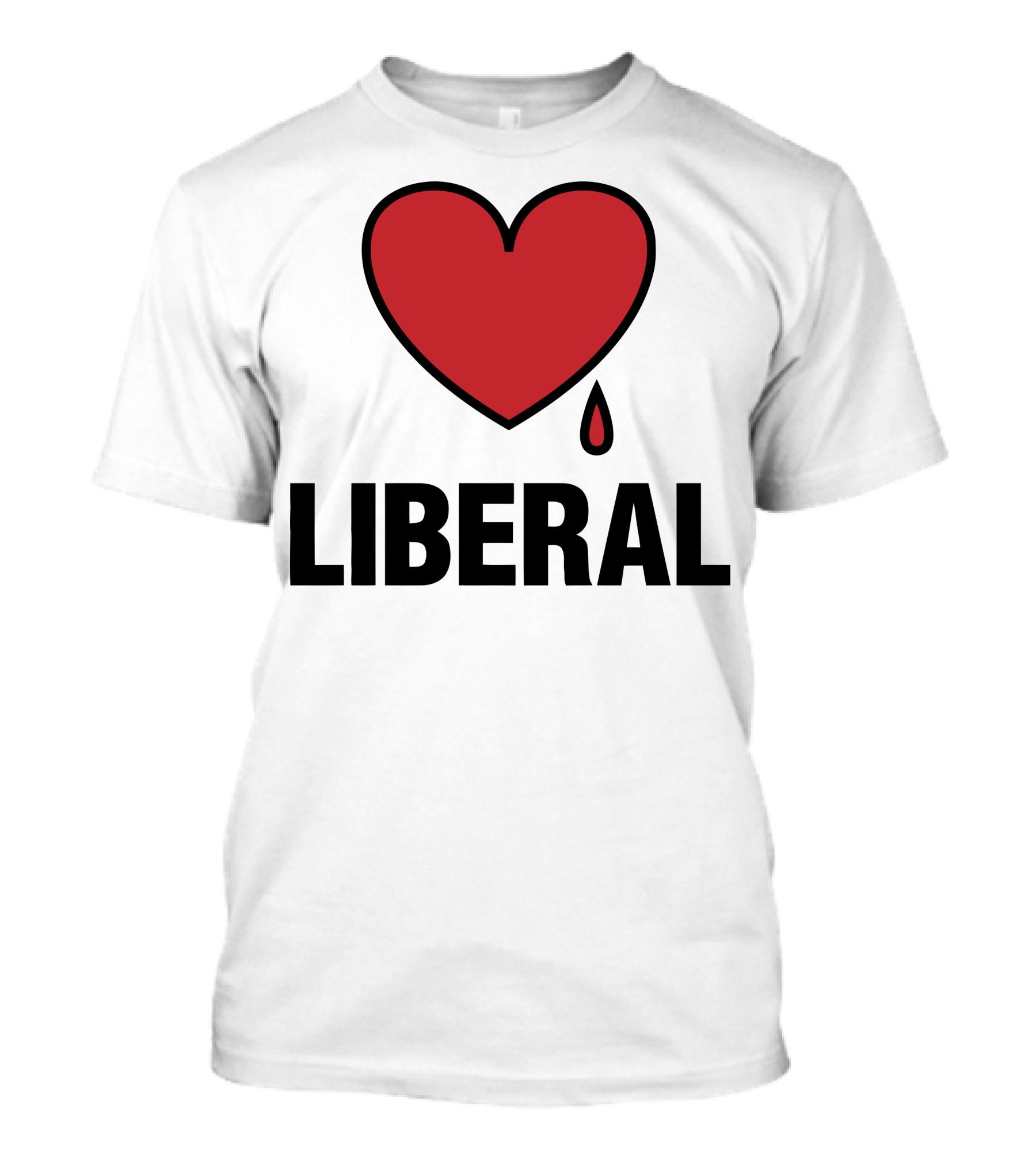 Bleeding Heart Liberal Red Heart Dripping T-Shirt