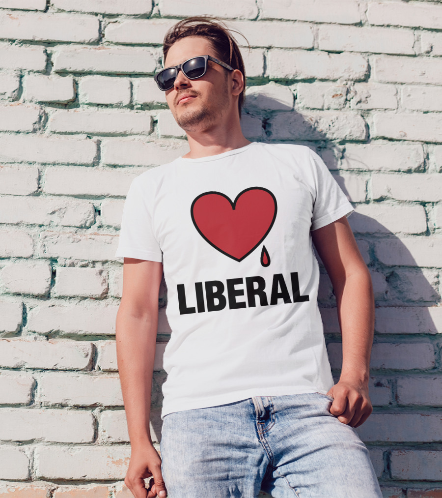 Bleeding Heart Liberal Red Heart Dripping T-Shirt