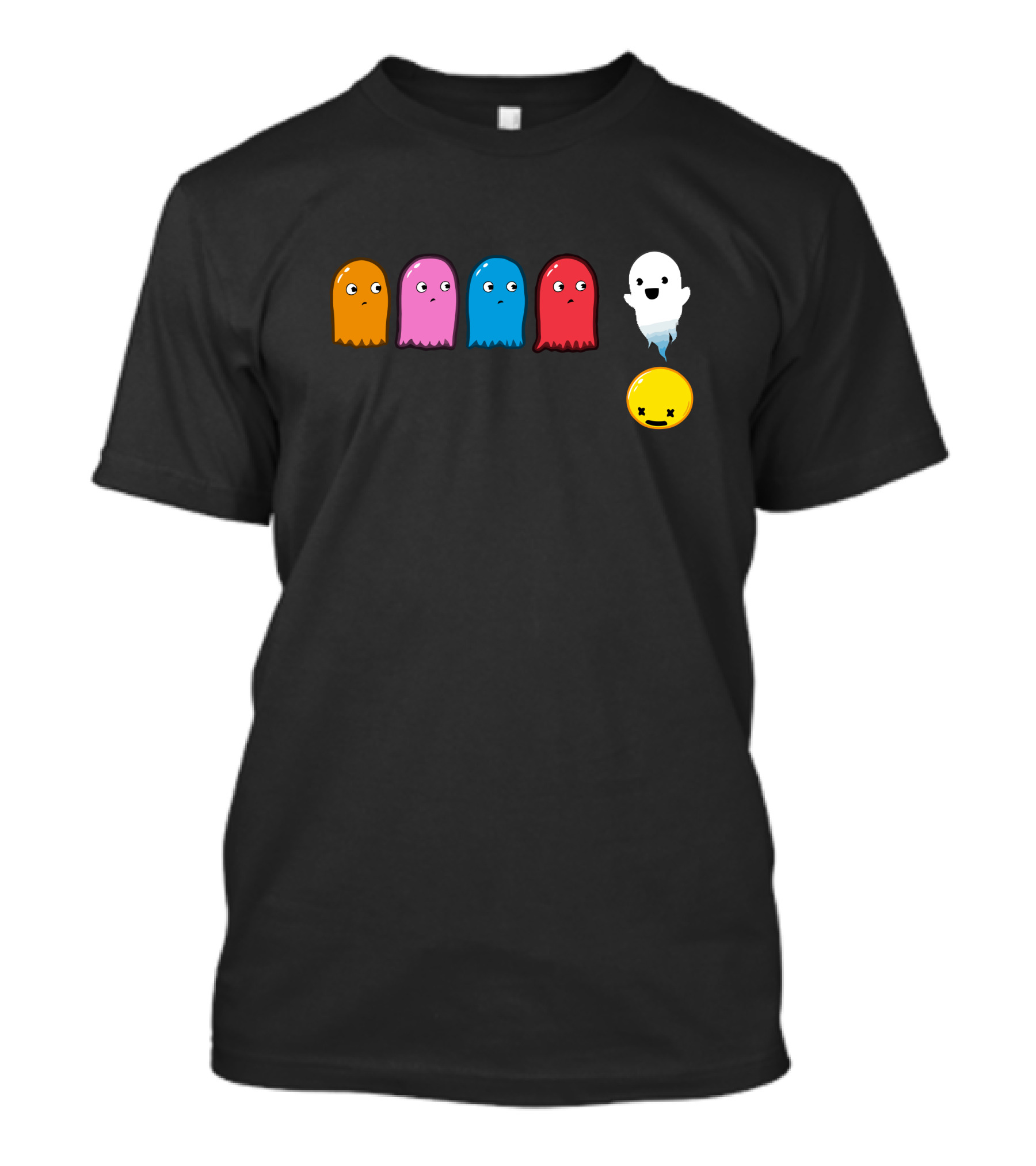 Pac-Man Changing Sides Ghosts Switching Team Power-Pellet Transformation T-Shirt