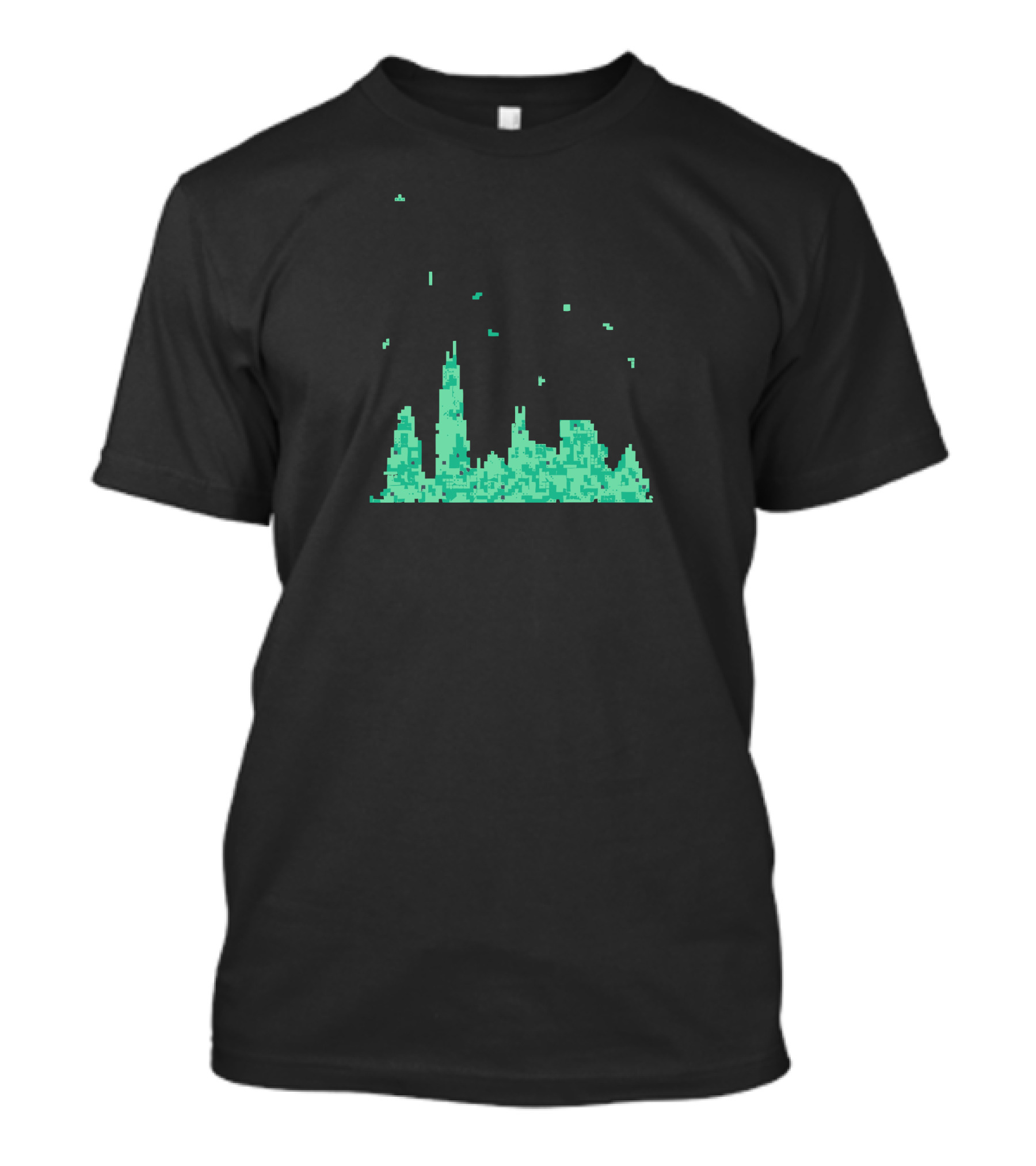 Chicago Skyline Pixel T-Shirt