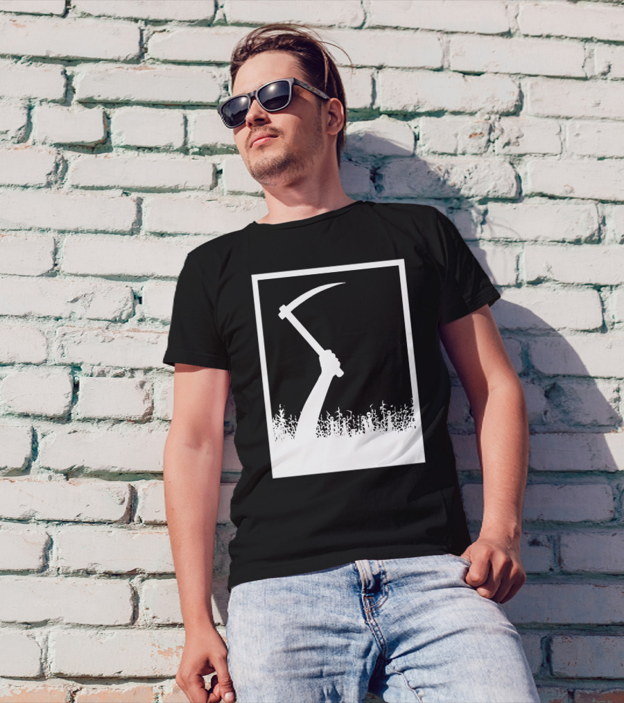 Children Of The Corn Hand With Sickle Emerging From Cornfield T-Shirt